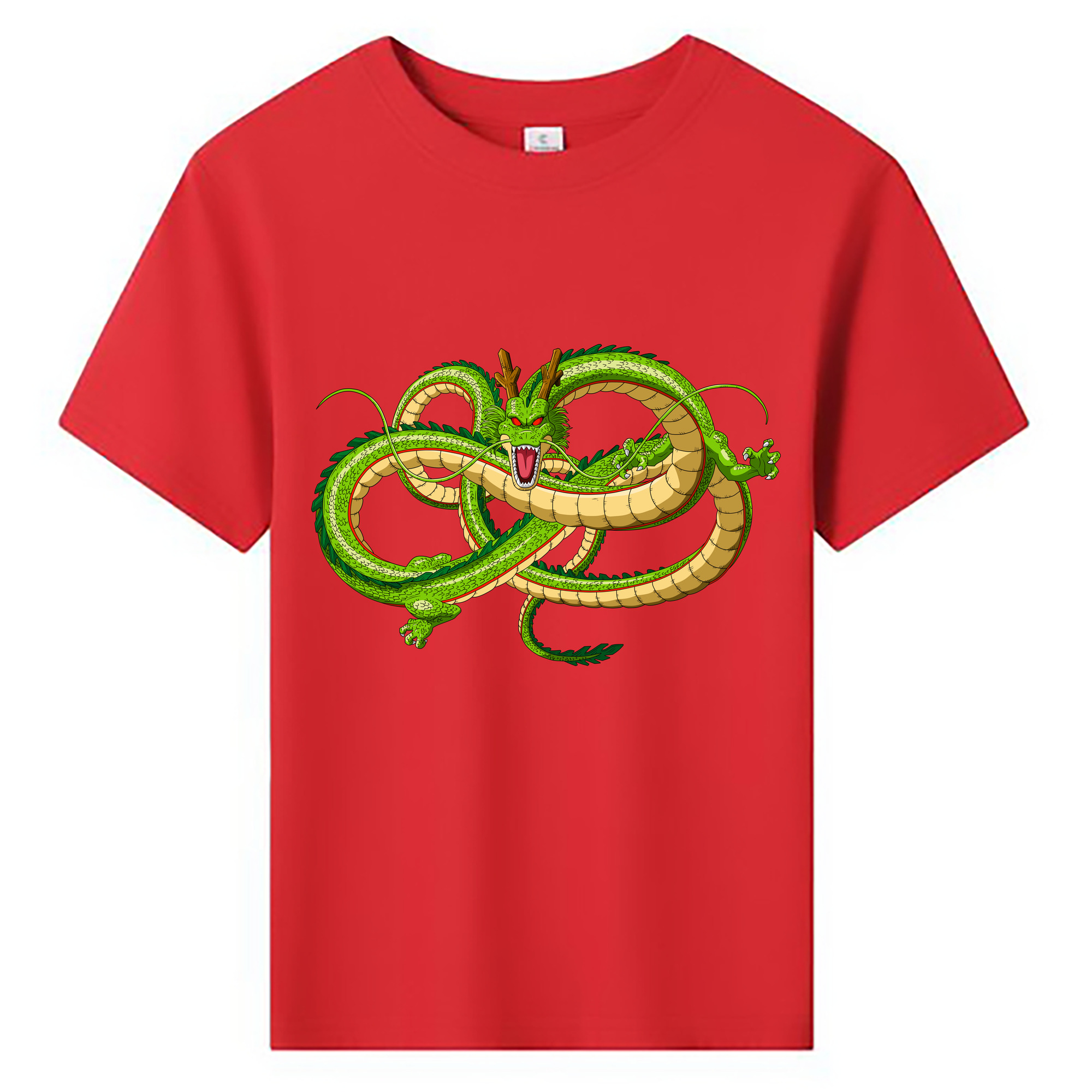（画像用） ドラゴンボール 神龍 シェンロン DRAGON BALL Shenron 綿100％キッズTシャツ（フロントプリント）