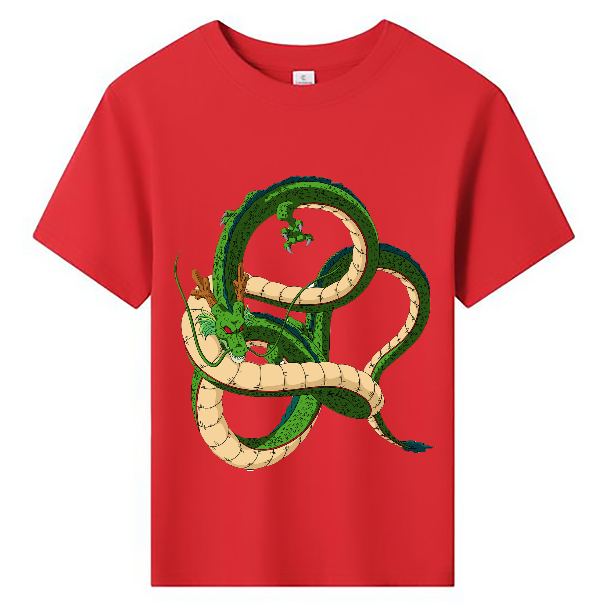 （画像用） ドラゴンボール 神龍 シェンロン DRAGON BALL Shenron 綿100％キッズTシャツ（フロントプリント）