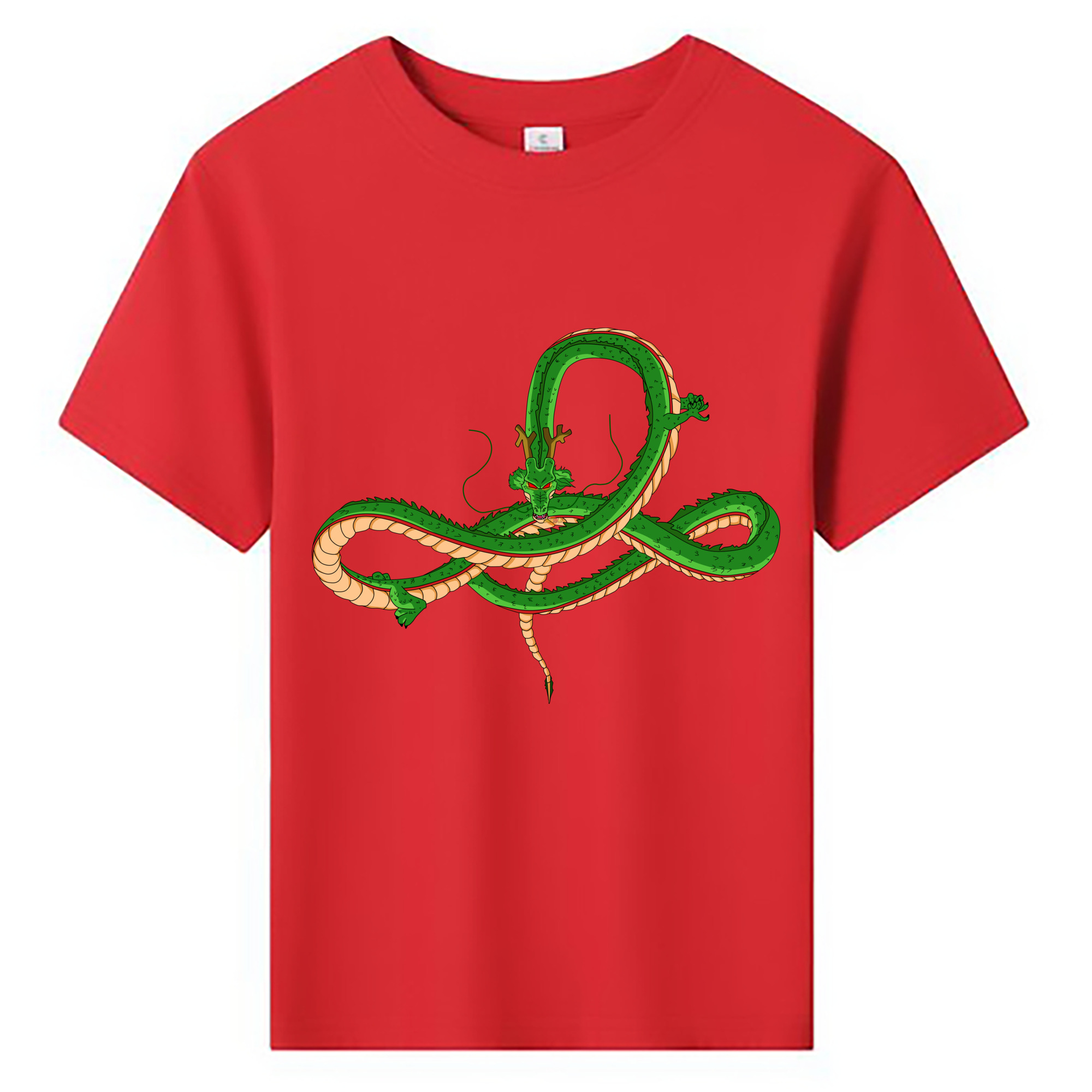 （画像用） ドラゴンボール 神龍 シェンロン DRAGON BALL Shenron 綿100％キッズTシャツ（フロントプリント）