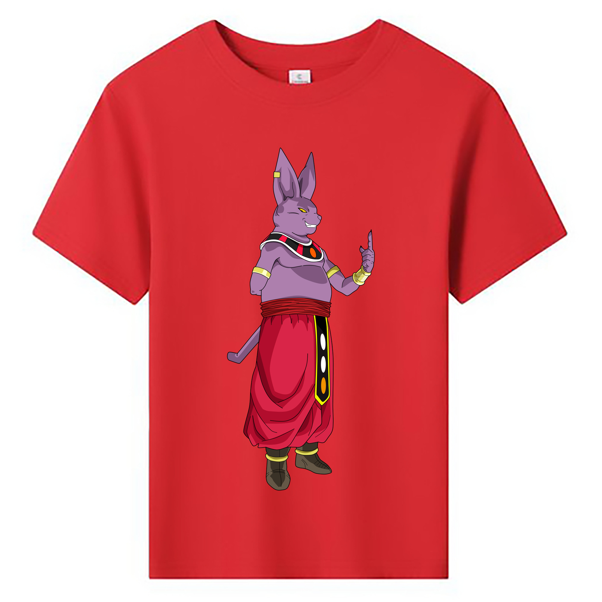 （画像用） ドラゴンボール シャンパ DRAGON BALL Champa 綿100％キッズTシャツ（フロントプリント）