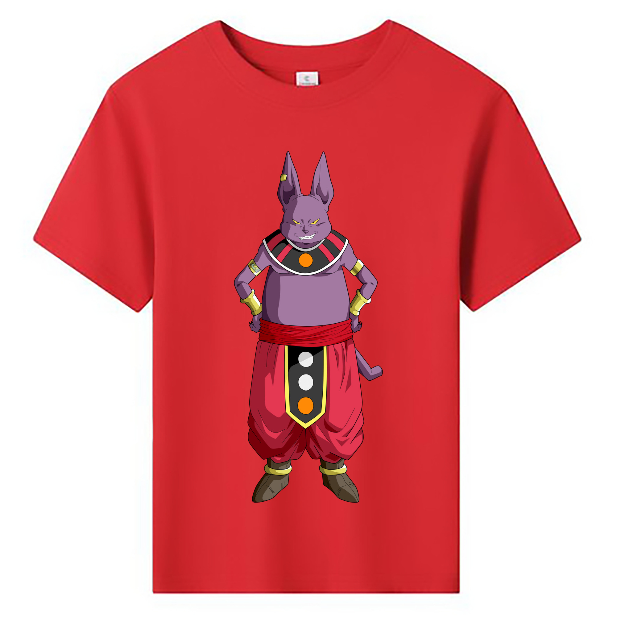 （画像用） ドラゴンボール シャンパ DRAGON BALL Champa 綿100％キッズTシャツ（フロントプリント）