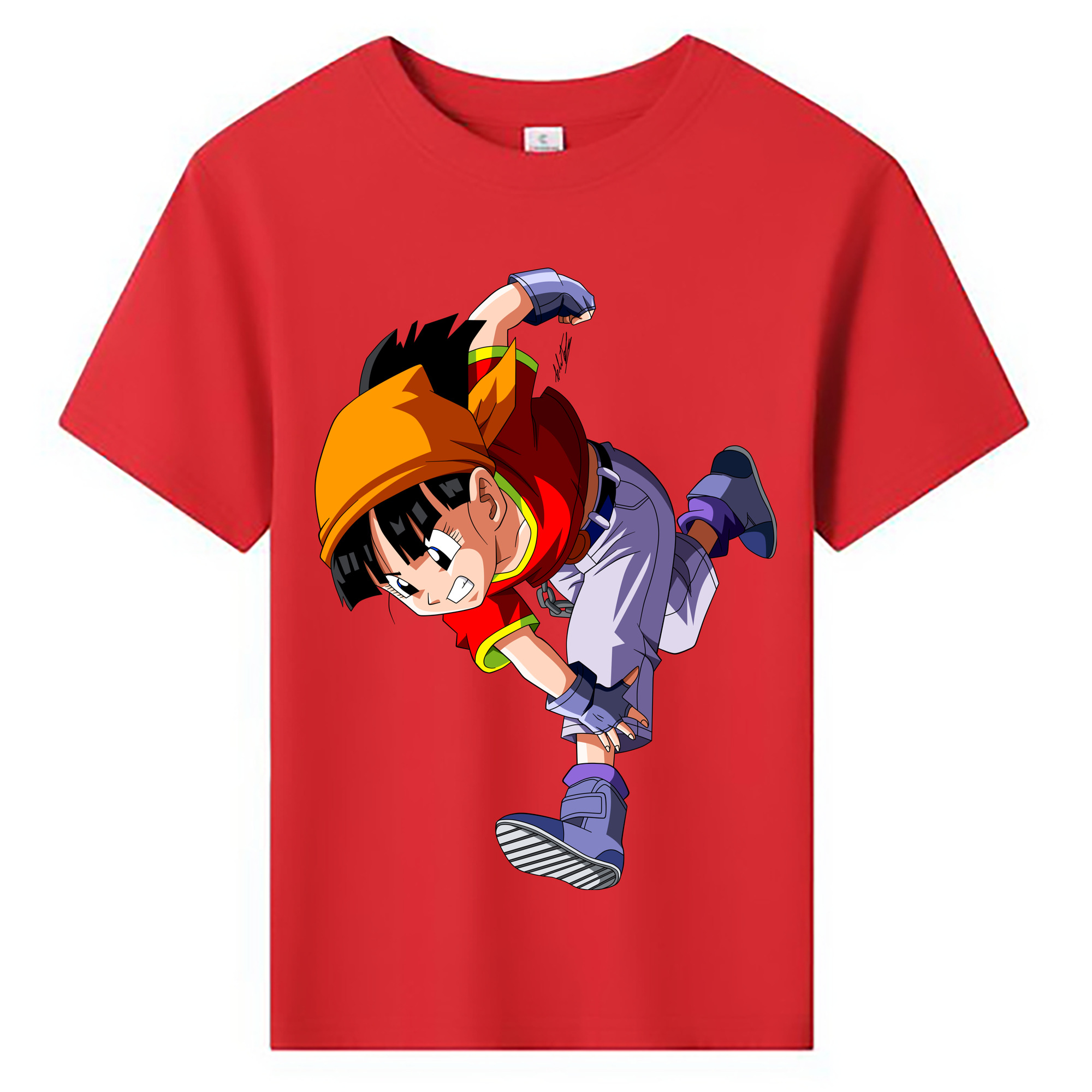 （画像用） ドラゴンボール パン DRAGON BALL Pan 綿100％キッズTシャツ（フロントプリント）