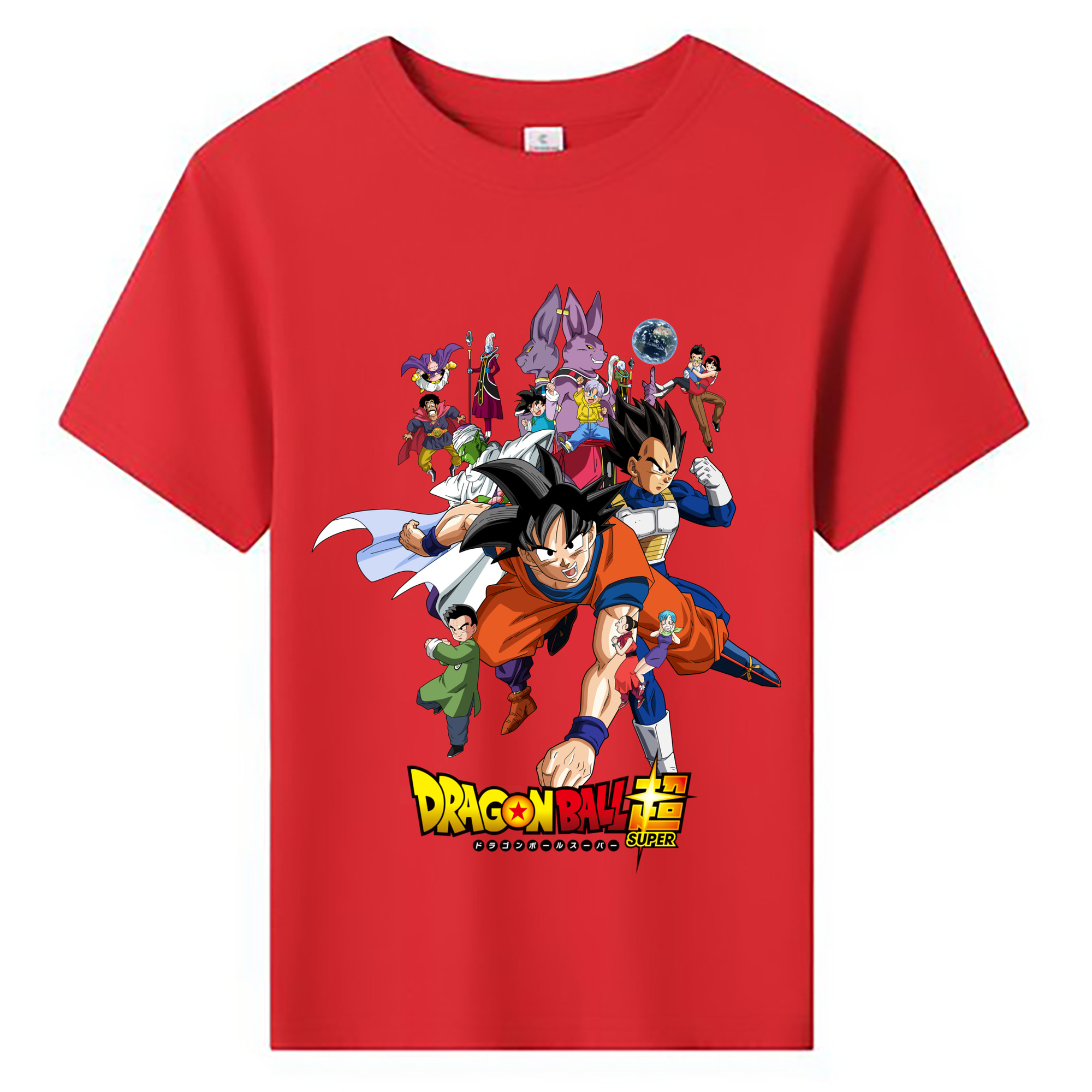 （画像用） ドラゴンボール DRAGON BALL 綿100％キッズTシャツ（フロントプリント）