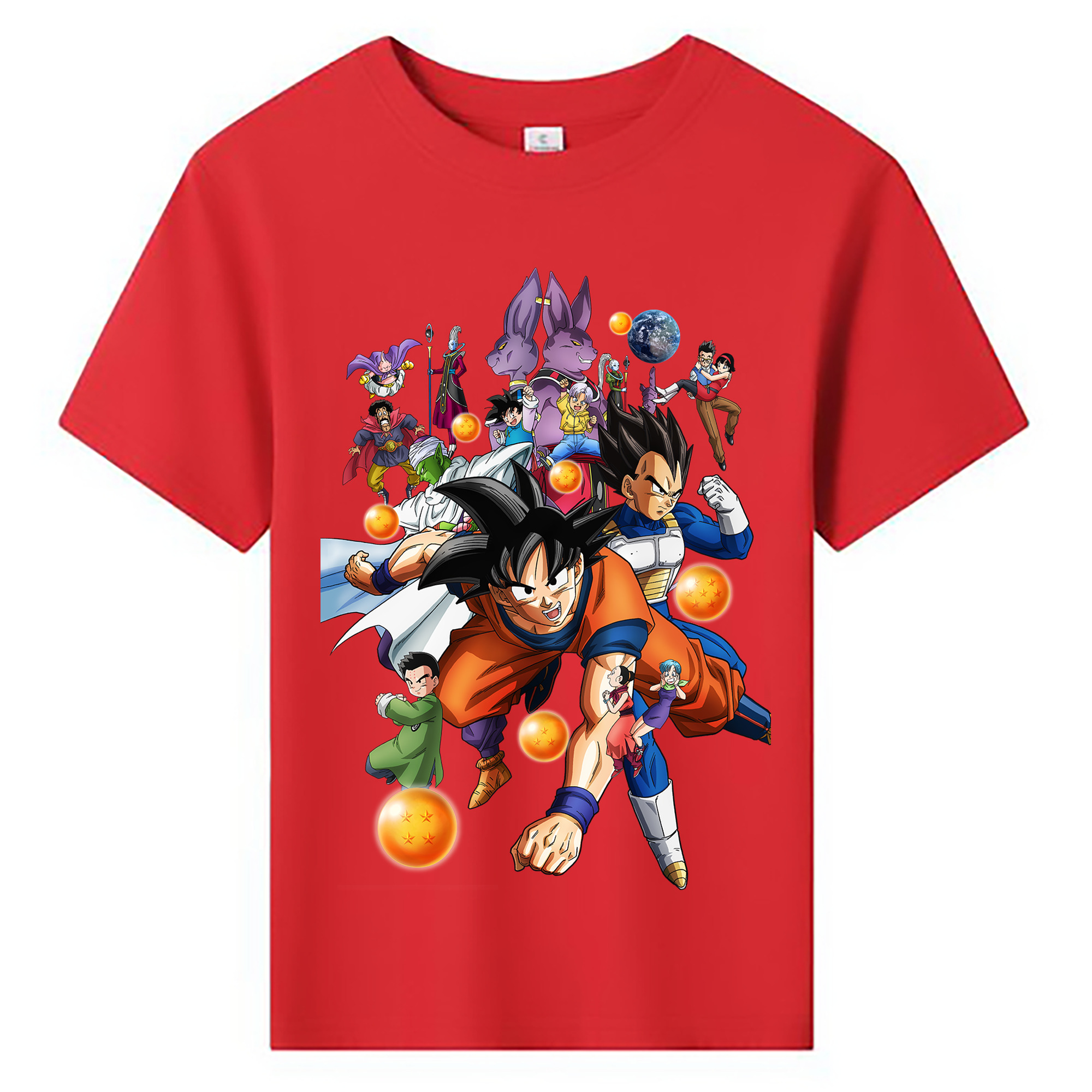 （画像用） ドラゴンボール DRAGON BALL 綿100％キッズTシャツ（フロントプリント）