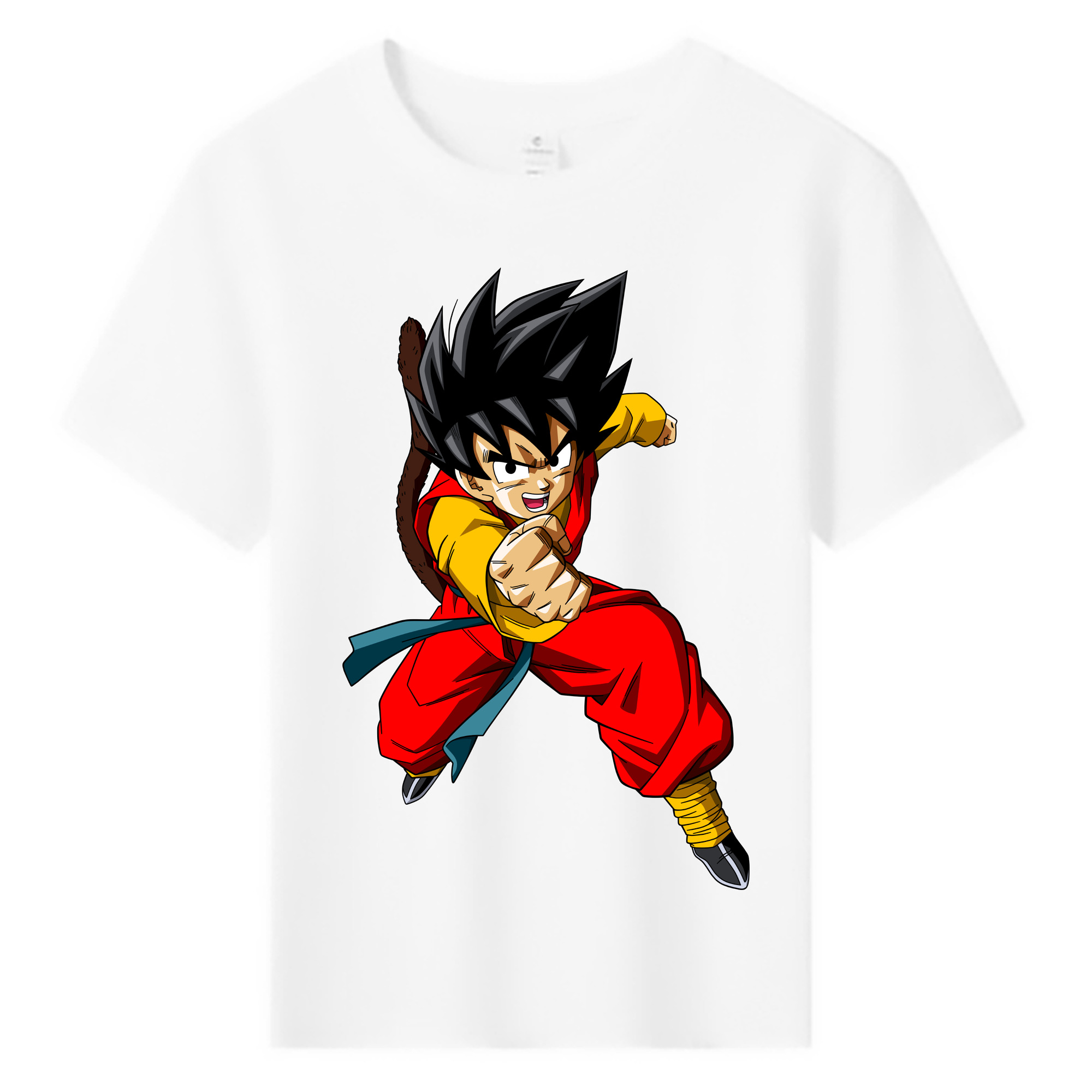 （画像用） ドラゴンボール 孫悟空（そん ごくう）Son Goku カカロット DRAGON BALL Kakarotto 綿100％キッズTシャツ（フロントプリント）