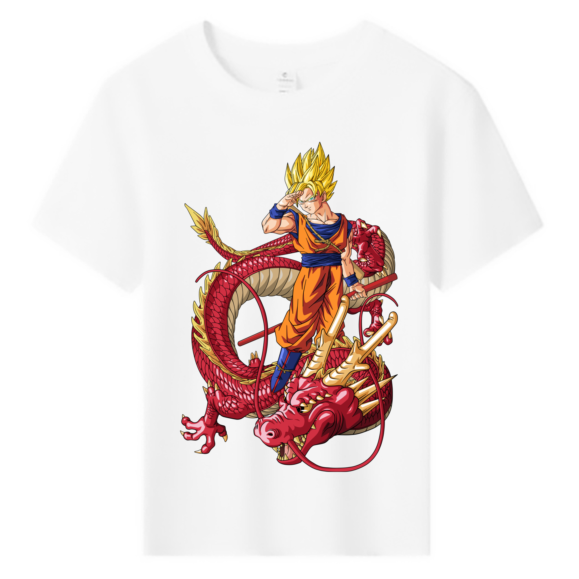 （画像用） ドラゴンボール 孫悟空（そん ごくう）Son Goku カカロット DRAGON BALL Kakarotto 綿100％キッズTシャツ（フロントプリント）