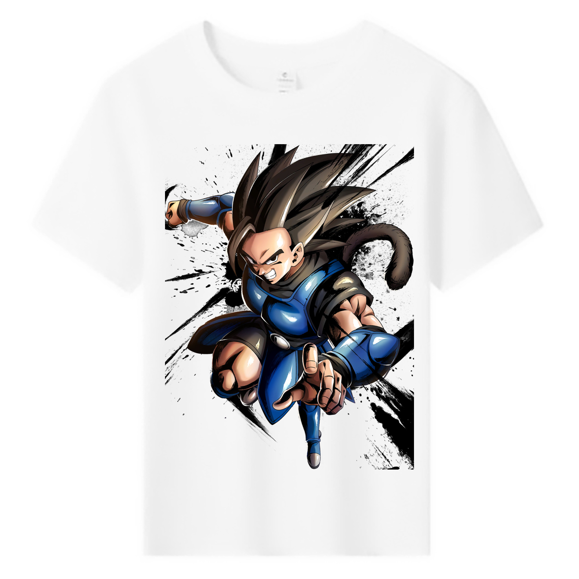 （画像用） ドラゴンボール ベジータ四世（Bejīta Yonsei）DRAGON BALL Vegeta IV 綿100％キッズTシャツ（フロントプリント）
