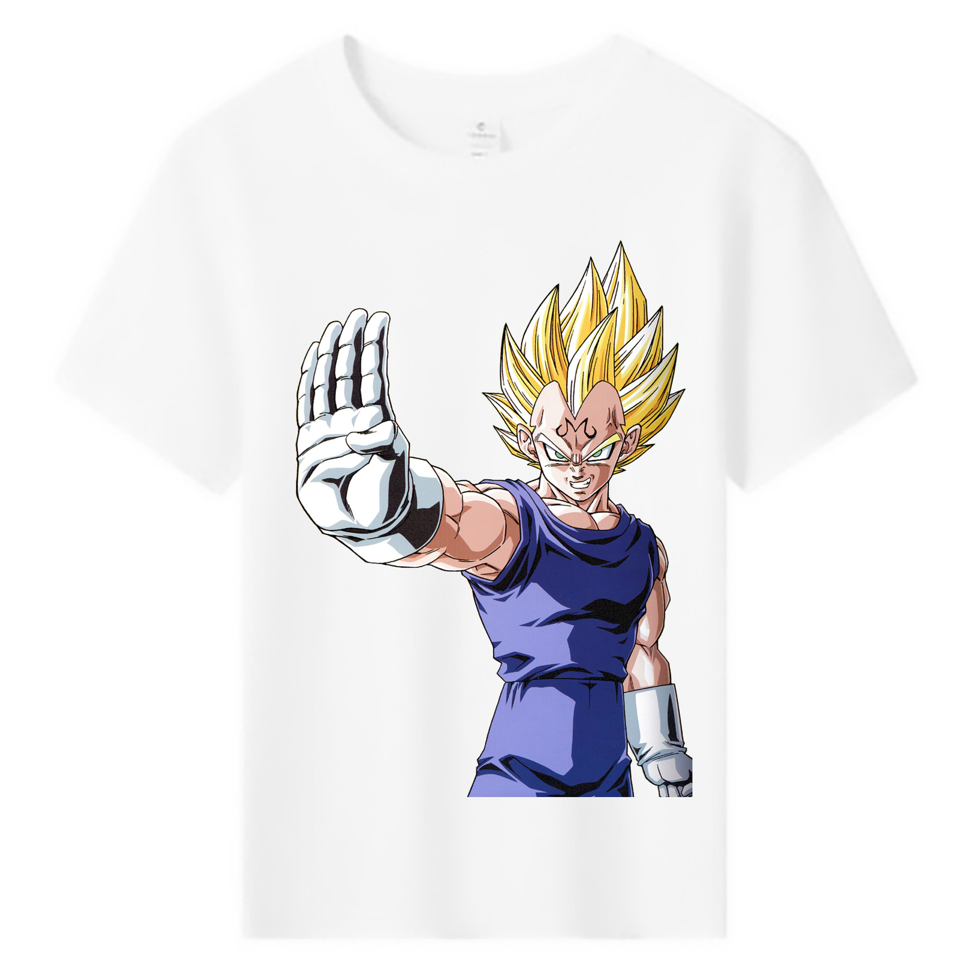 （画像用） ドラゴンボール ベジータ四世（Bejīta Yonsei）DRAGON BALL Vegeta IV 綿100％キッズTシャツ（フロントプリント）