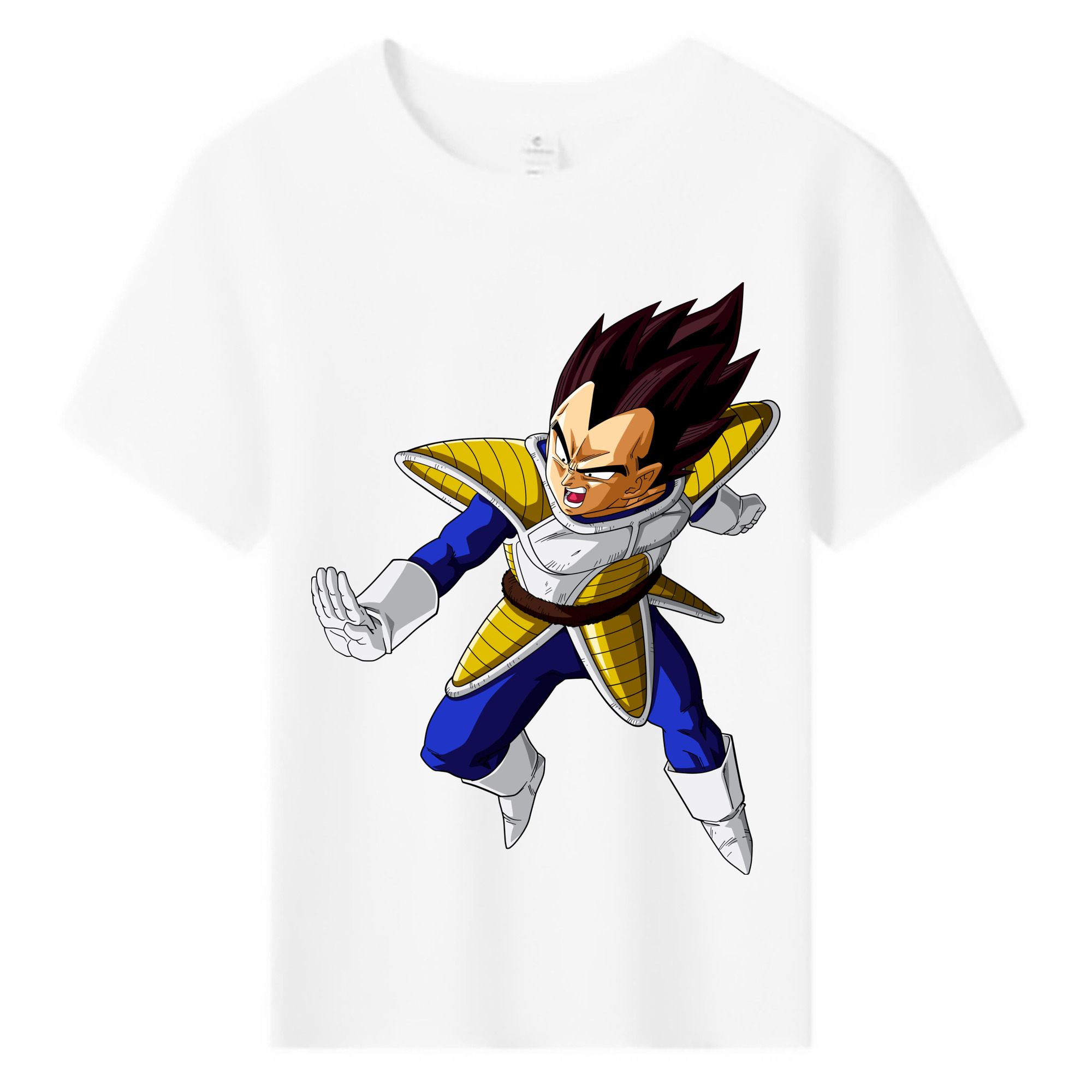 （画像用） ドラゴンボール ベジータ四世（Bejīta Yonsei）DRAGON BALL Vegeta IV 綿100％キッズTシャツ（フロントプリント）