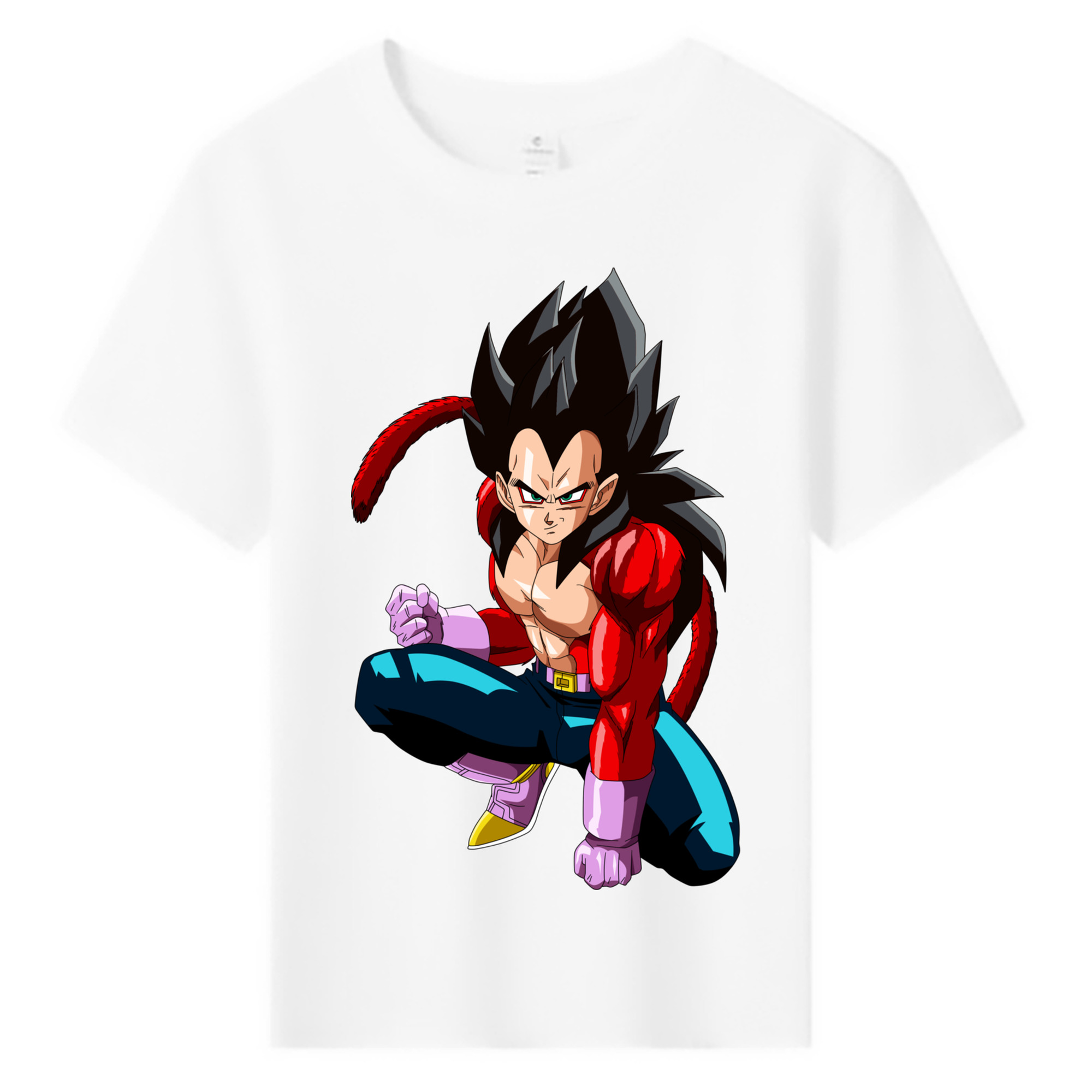 （画像用） ドラゴンボール ベジータ四世（Bejīta Yonsei）DRAGON BALL Vegeta IV 綿100％キッズTシャツ（フロントプリント）