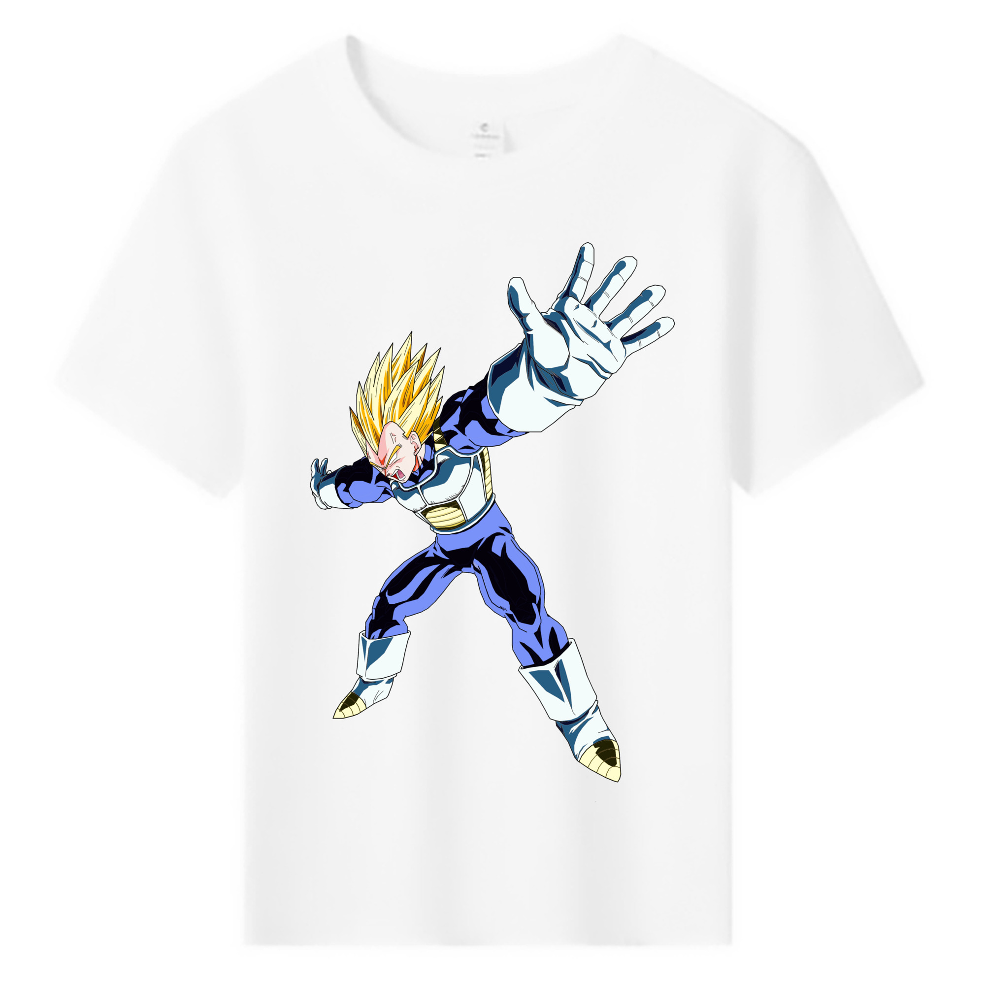 （画像用） ドラゴンボール ベジータ四世（Bejīta Yonsei）DRAGON BALL Vegeta IV 綿100％キッズTシャツ（フロントプリント）
