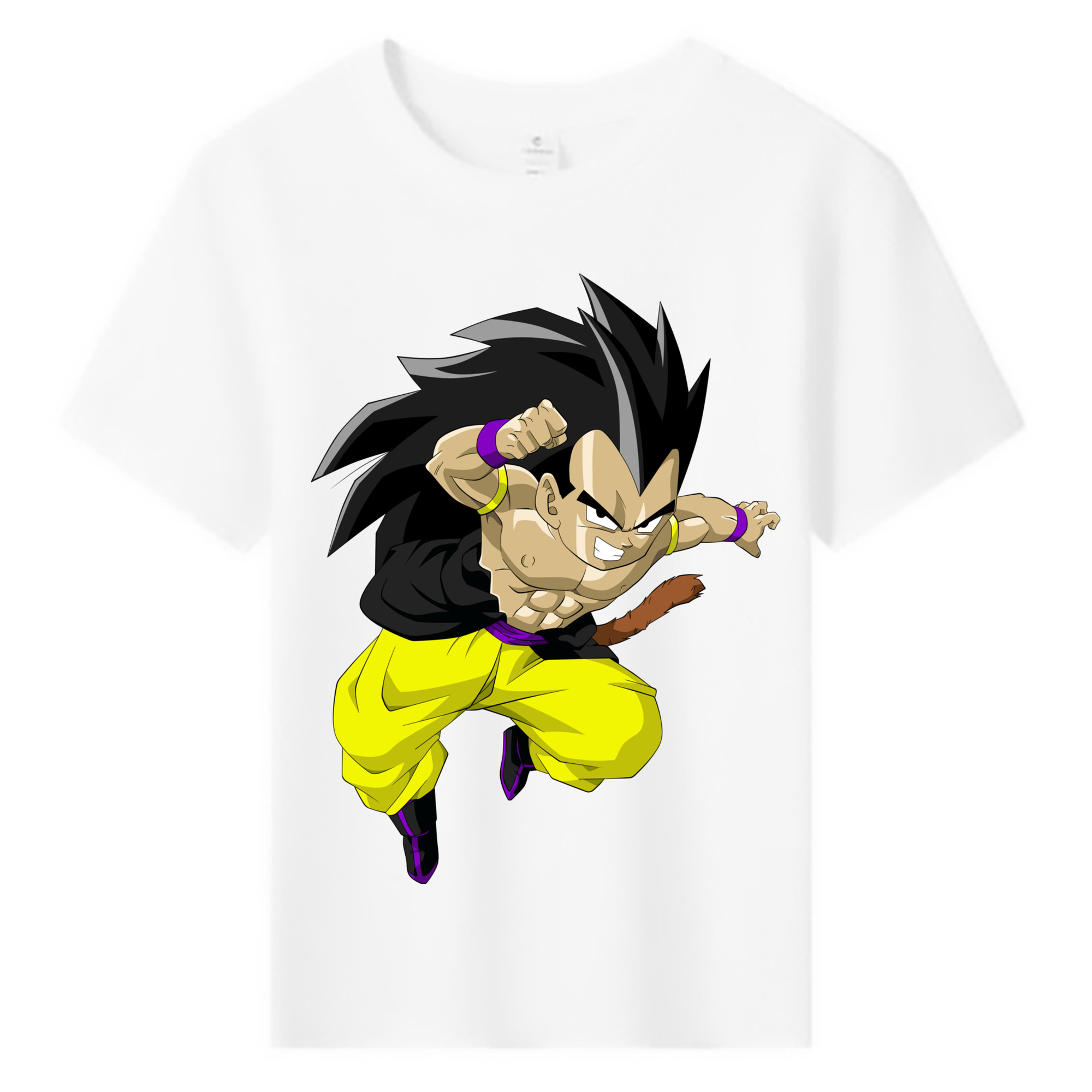 （画像用） ドラゴンボール ベジータ四世（Bejīta Yonsei）DRAGON BALL Vegeta IV 綿100％キッズTシャツ（フロントプリント）