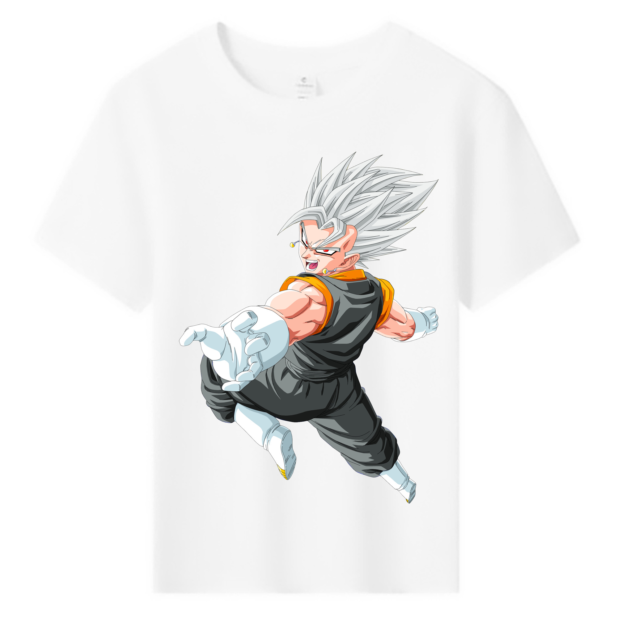 （画像用） ドラゴンボール ベジータ四世（Bejīta Yonsei）DRAGON BALL Vegeta IV 綿100％キッズTシャツ（フロントプリント）