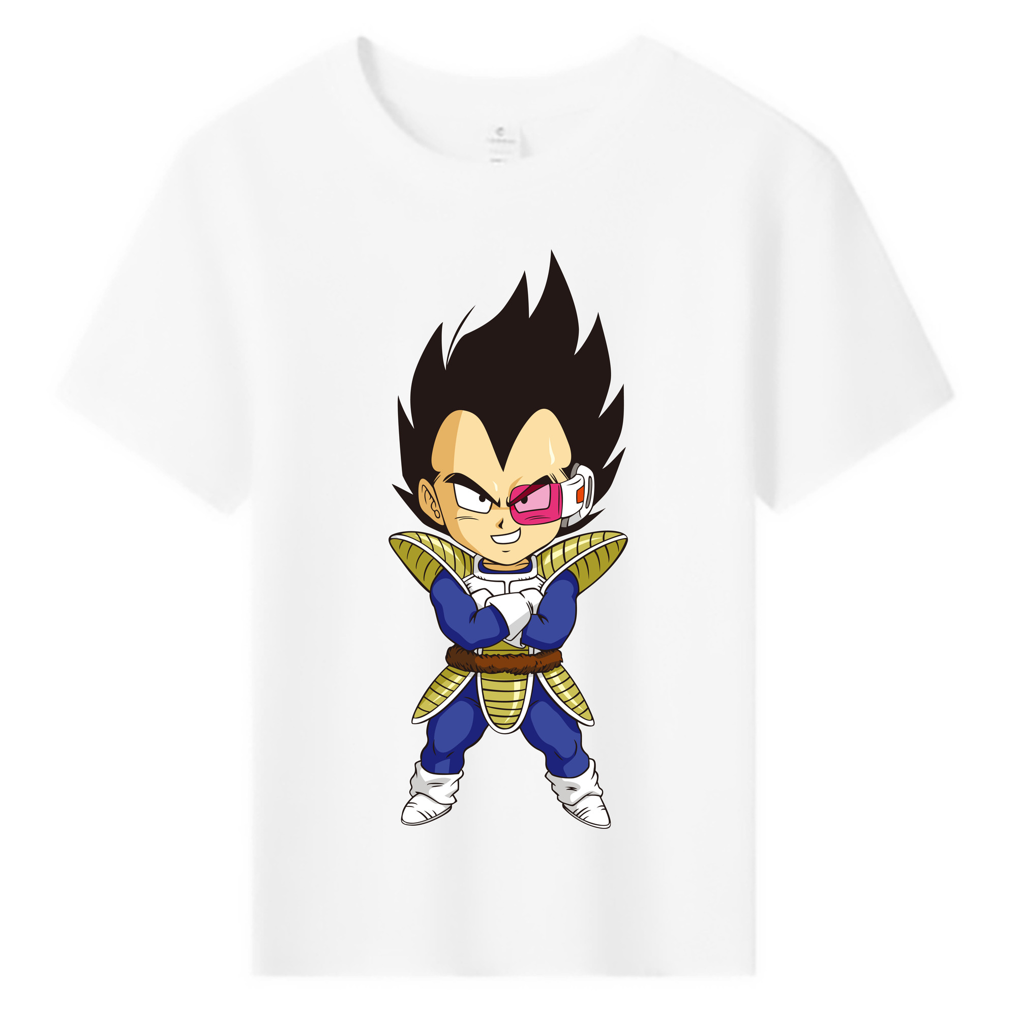 （画像用） ドラゴンボール ベジータ四世（Bejīta Yonsei）DRAGON BALL Vegeta IV 綿100％キッズTシャツ（フロントプリント）
