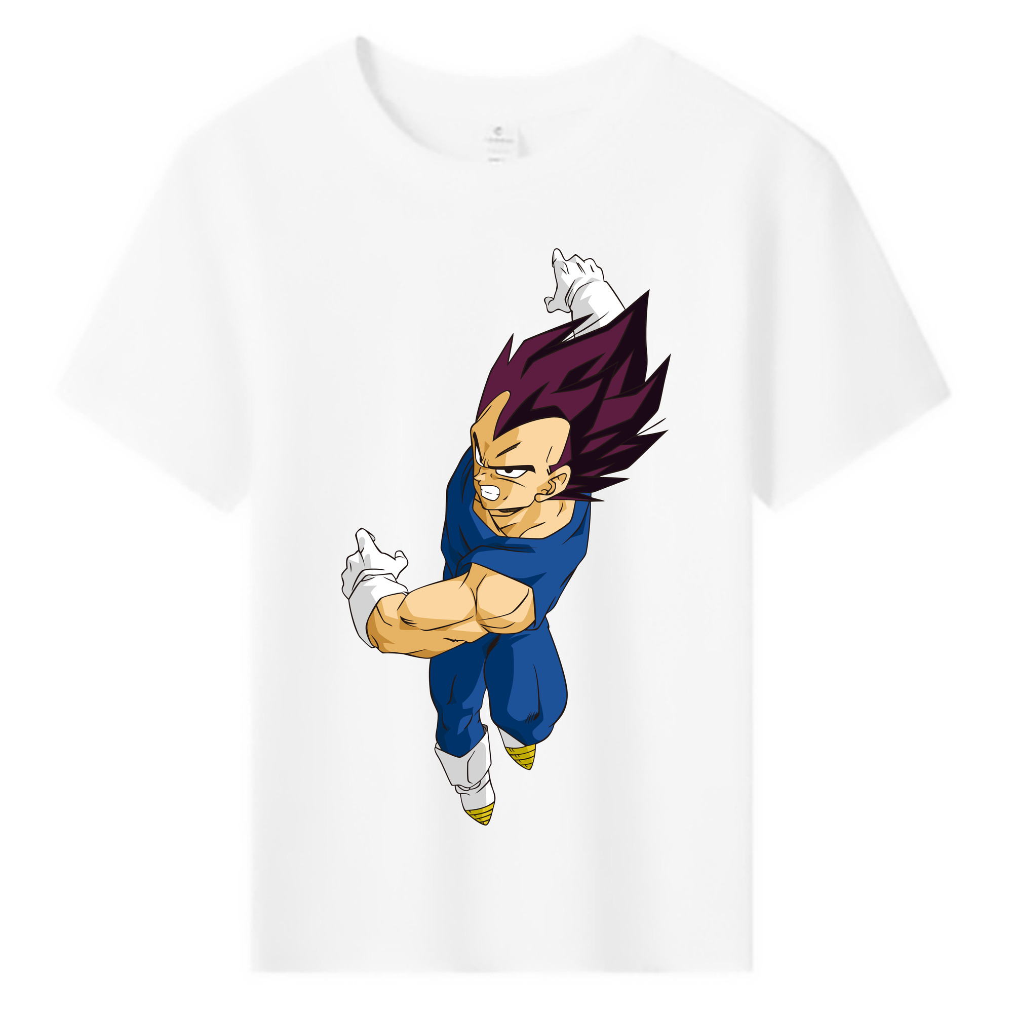 （画像用） ドラゴンボール ベジータ四世（Bejīta Yonsei）DRAGON BALL Vegeta IV 綿100％キッズTシャツ（フロントプリント）