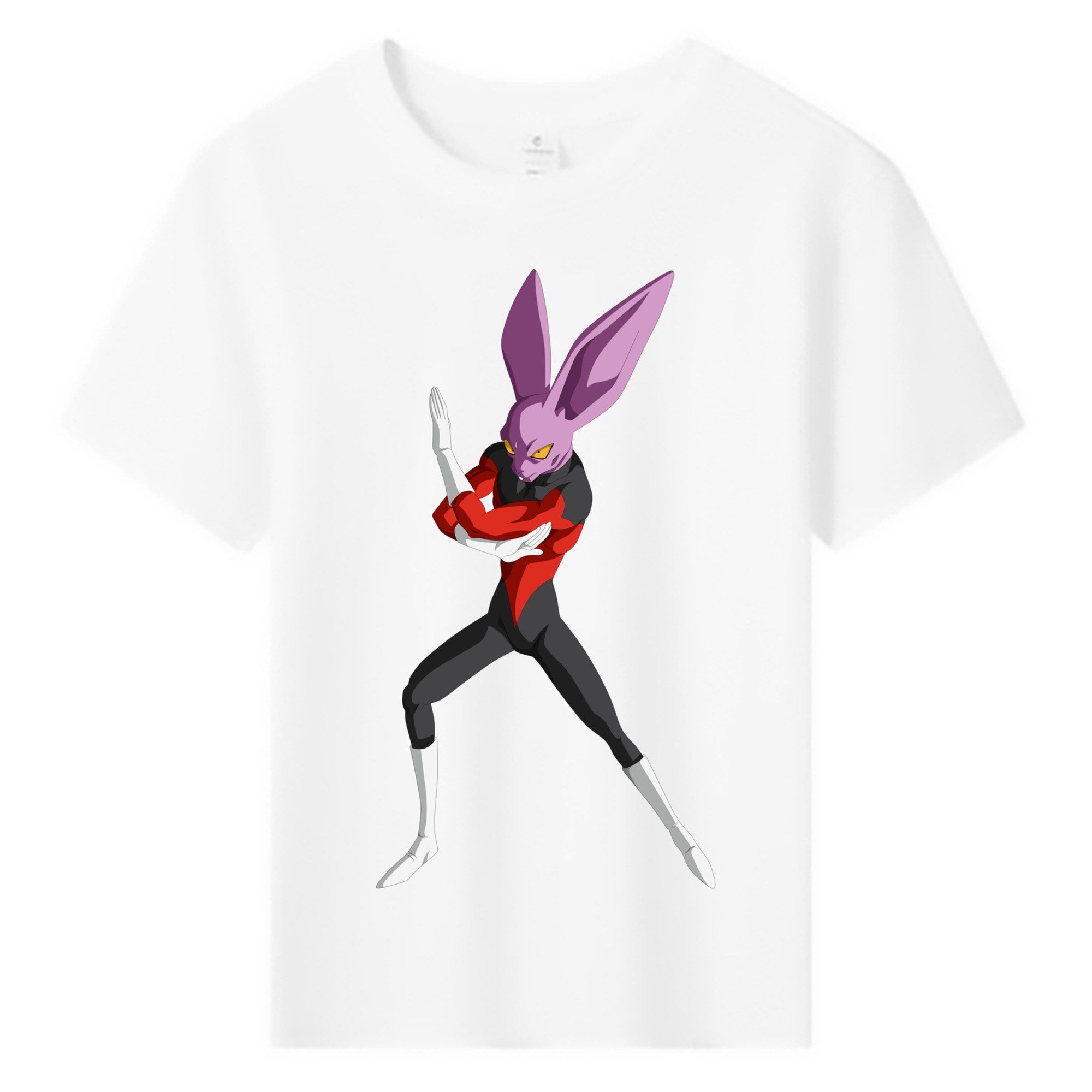 （画像用） ドラゴンボール ビルス 破壊神ビルス DRAGON BALL Beerus Birusu 綿100％キッズTシャツ（フロントプリント）