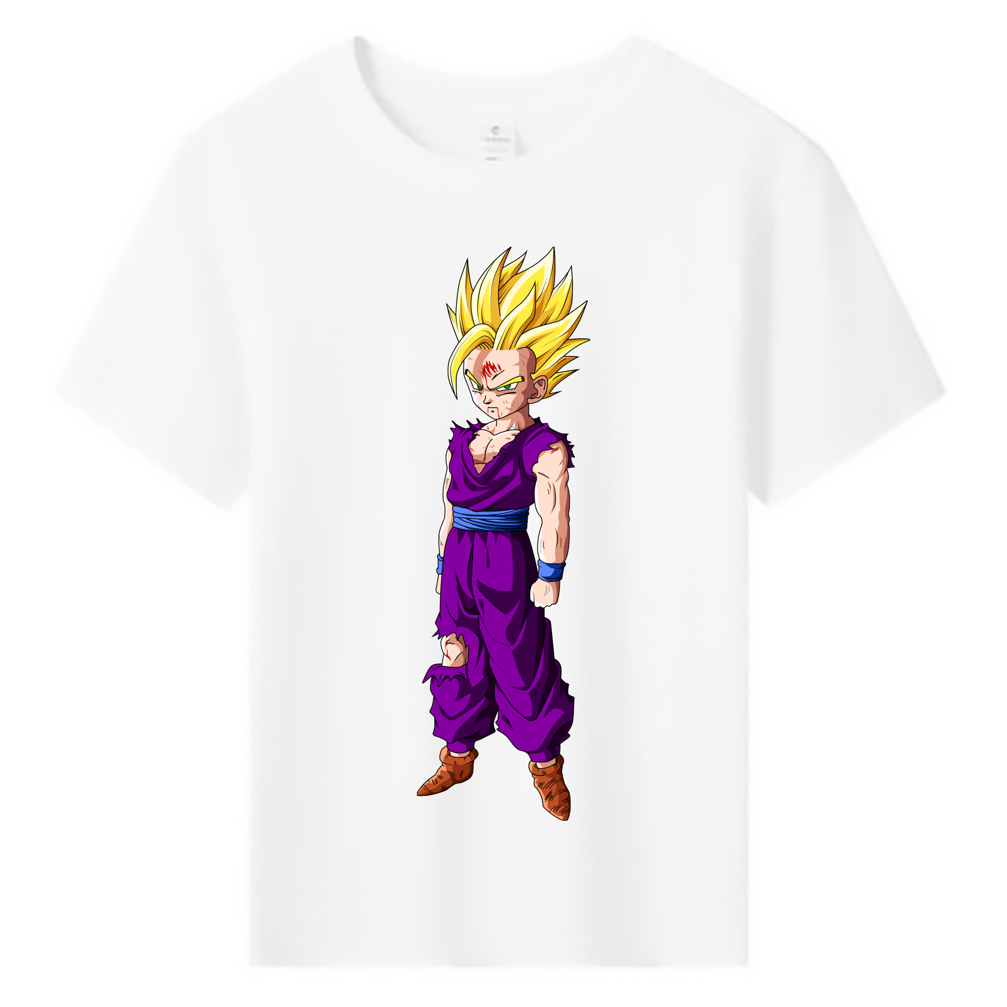 （画像用） ドラゴンボール 孫 悟飯（そんごはん）DRAGON BALL Son Gohan 綿100％キッズTシャツ（フロントプリント）