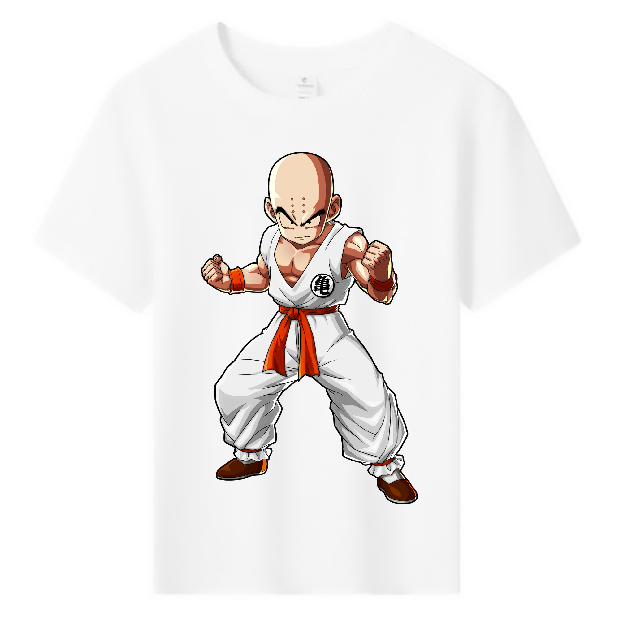 （画像用） ドラゴンボール クリリン DRAGON BALL krillin 綿100％キッズTシャツ（フロントプリント）