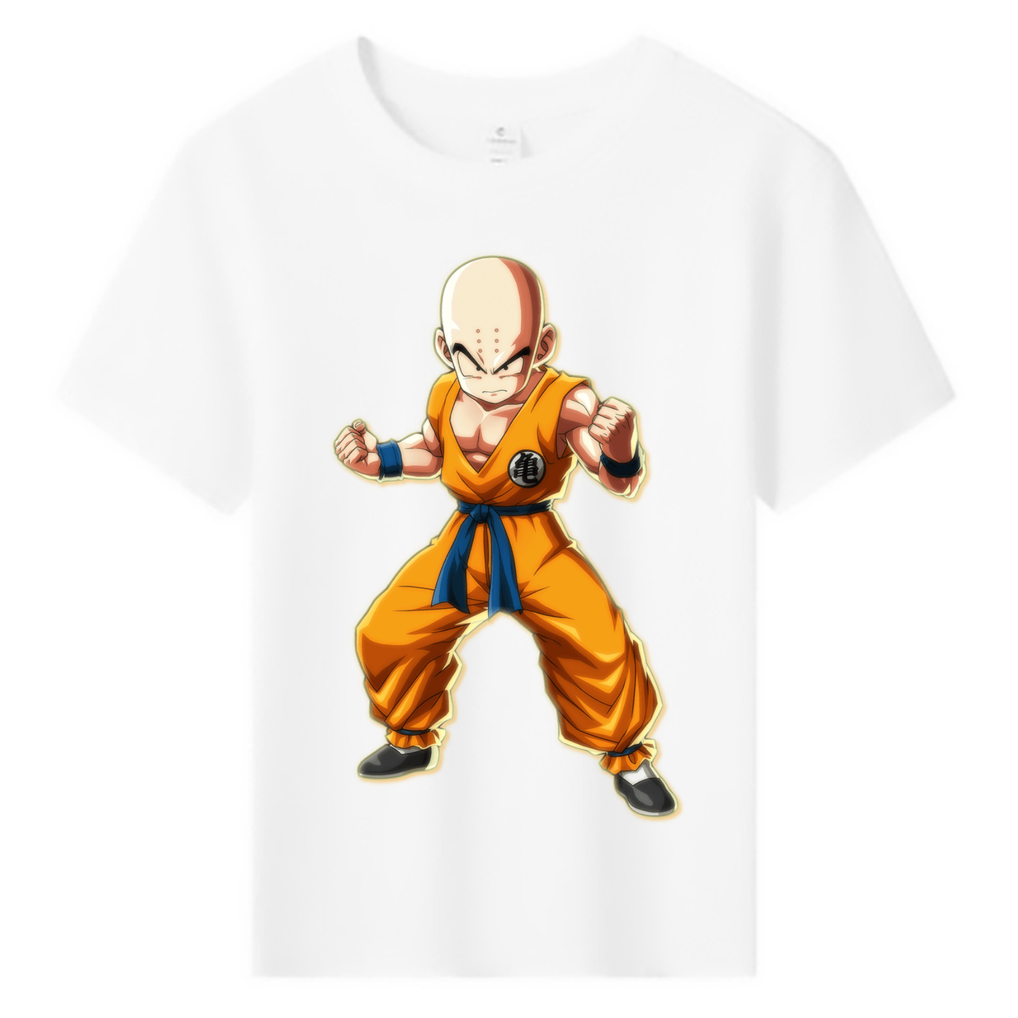 （画像用） ドラゴンボール クリリン DRAGON BALL krillin 綿100％キッズTシャツ（フロントプリント）