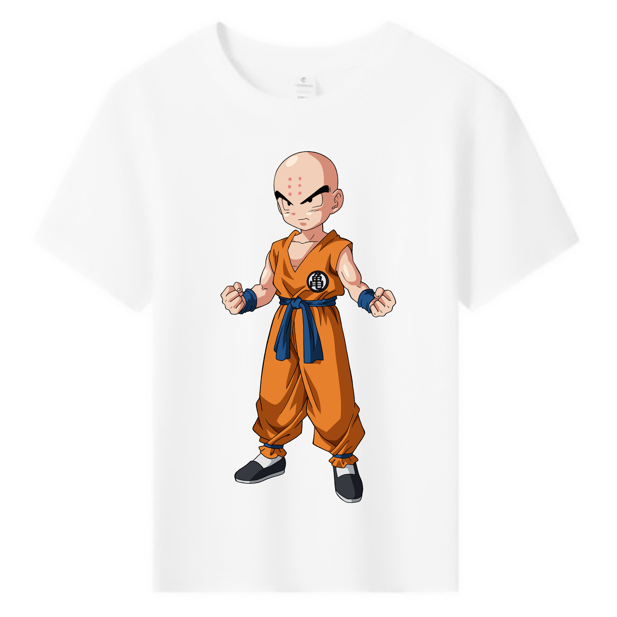 （画像用） ドラゴンボール クリリン DRAGON BALL krillin 綿100％キッズTシャツ（フロントプリント）