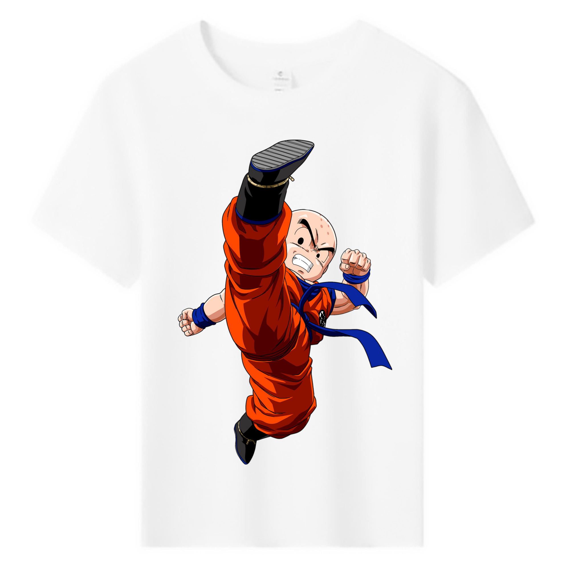 （画像用） ドラゴンボール クリリン DRAGON BALL krillin 綿100％キッズTシャツ（フロントプリント）