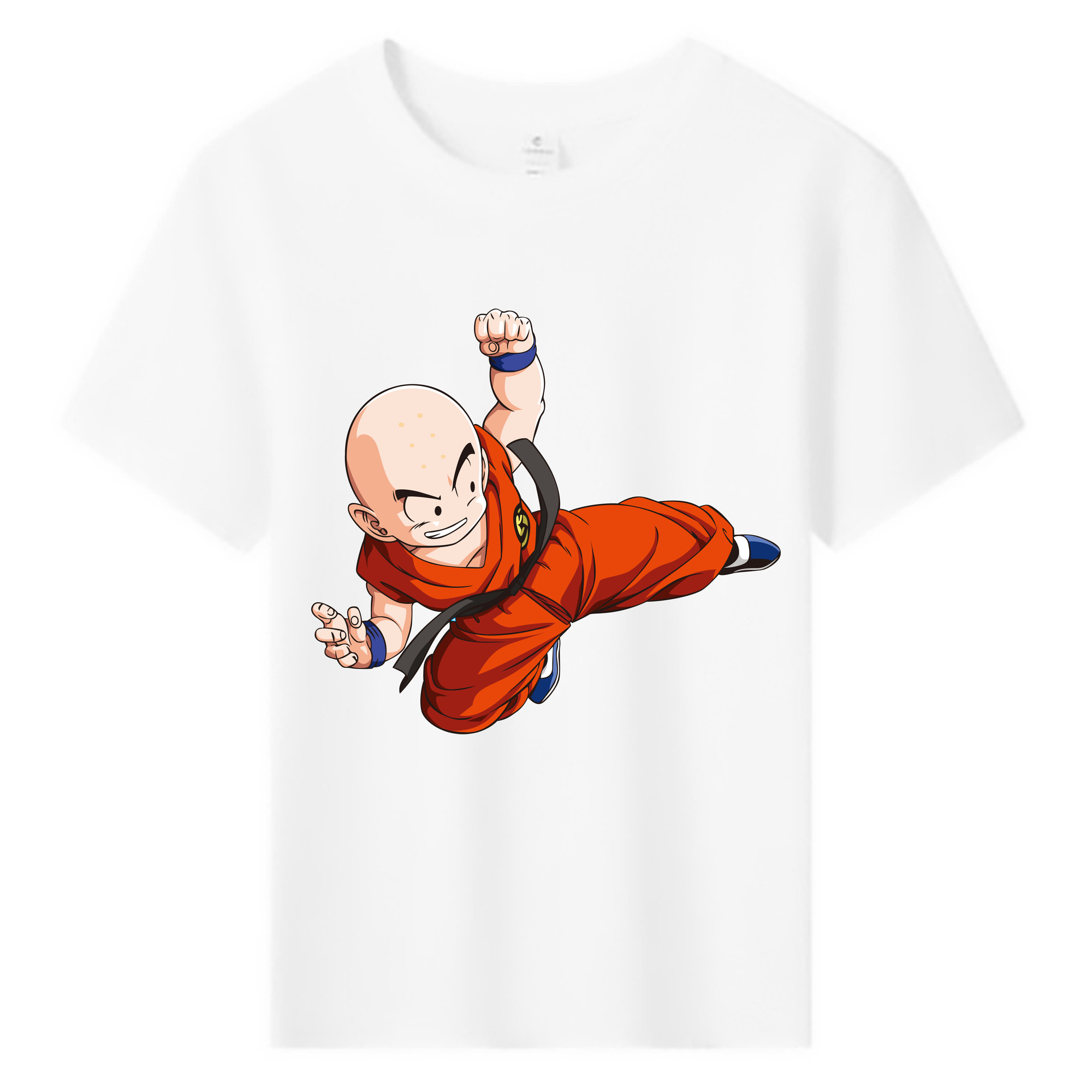 （画像用） ドラゴンボール クリリン DRAGON BALL krillin 綿100％キッズTシャツ（フロントプリント）