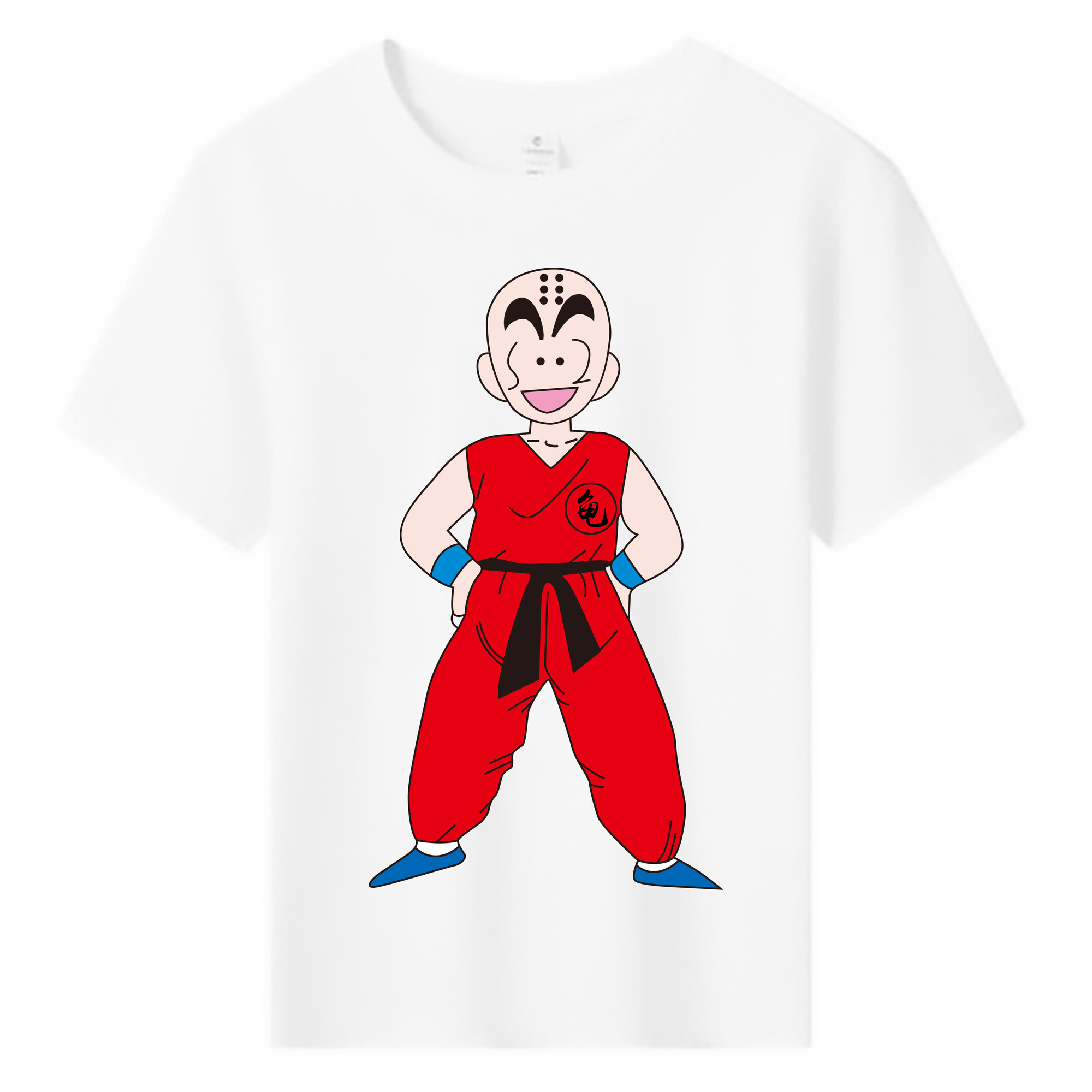 （画像用） ドラゴンボール クリリン DRAGON BALL krillin 綿100％キッズTシャツ（フロントプリント）