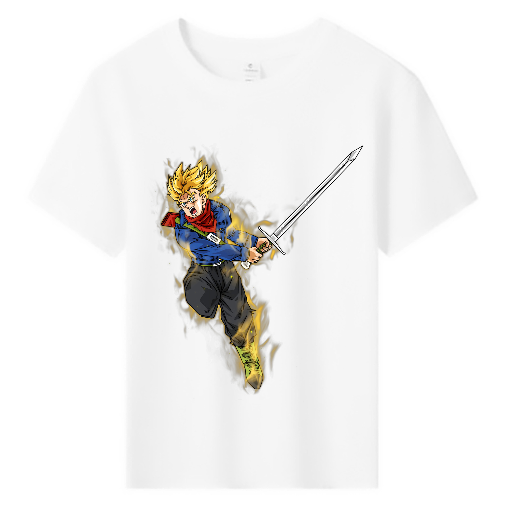 （画像用） ドラゴンボール トランクス（Torankusu）DRAGON BALL Trunks 綿100％キッズTシャツ（フロントプリント）