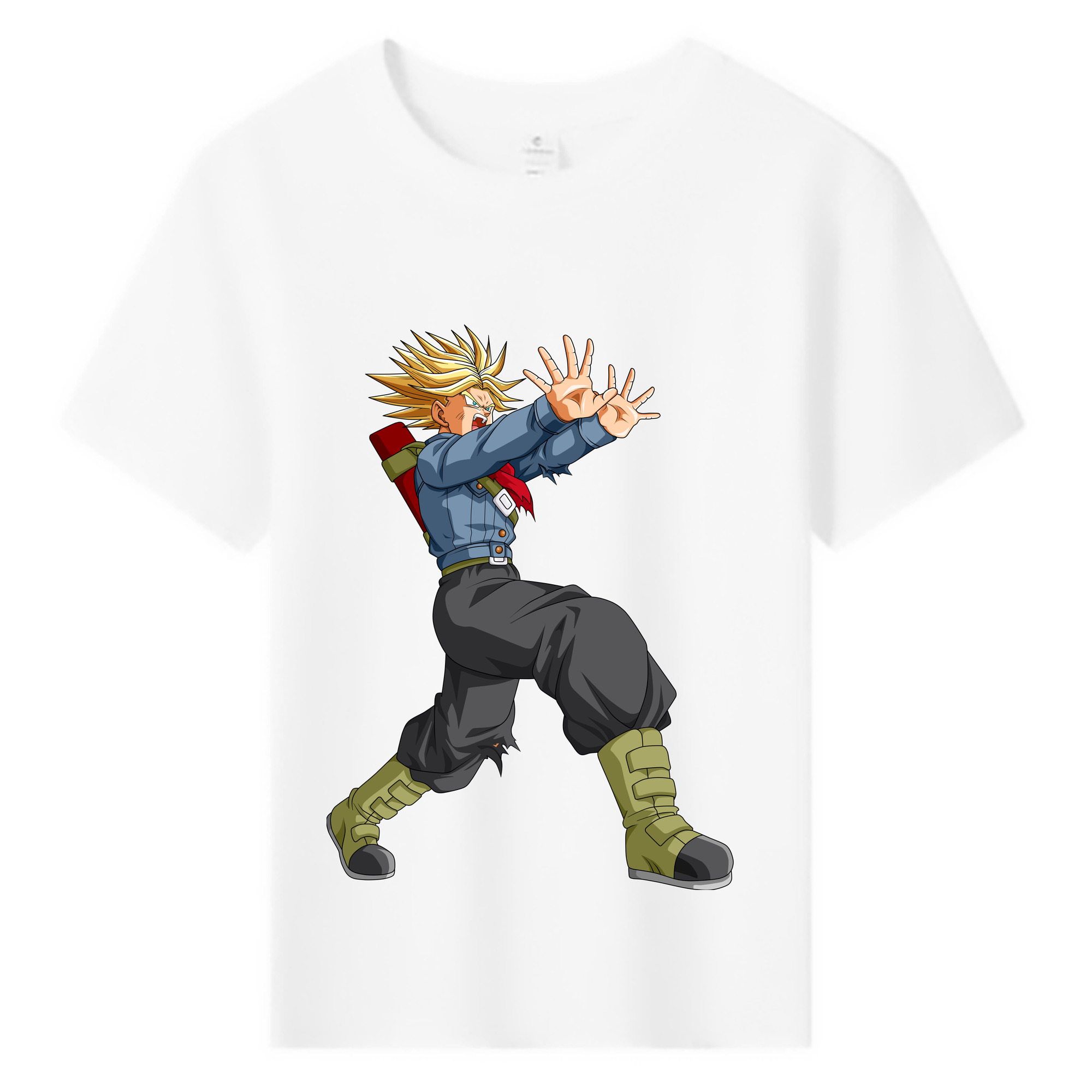 （画像用） ドラゴンボール トランクス（Torankusu）DRAGON BALL Trunks 綿100％キッズTシャツ（フロントプリント）