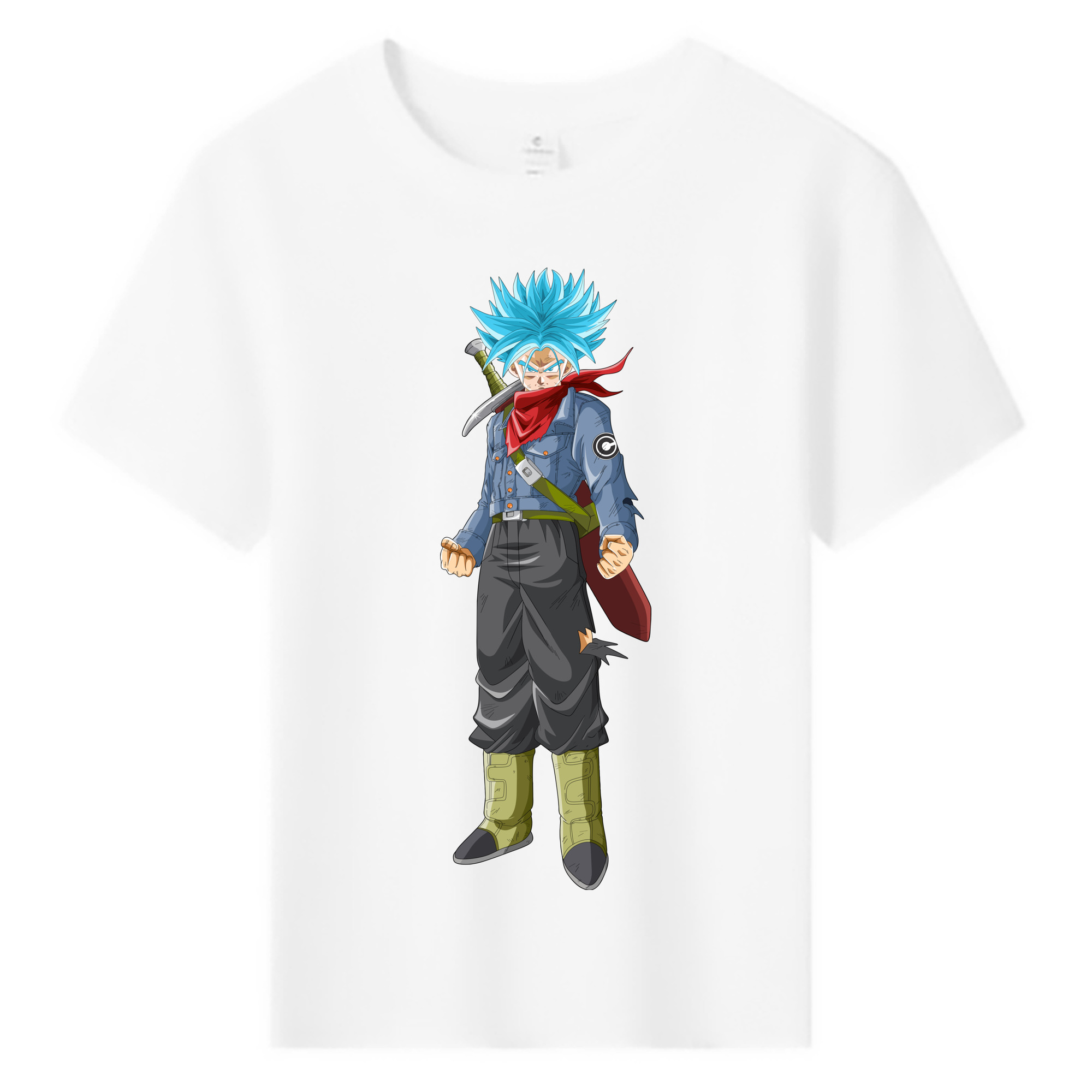 （画像用） ドラゴンボール トランクス（Torankusu）DRAGON BALL Trunks 綿100％キッズTシャツ（フロントプリント）