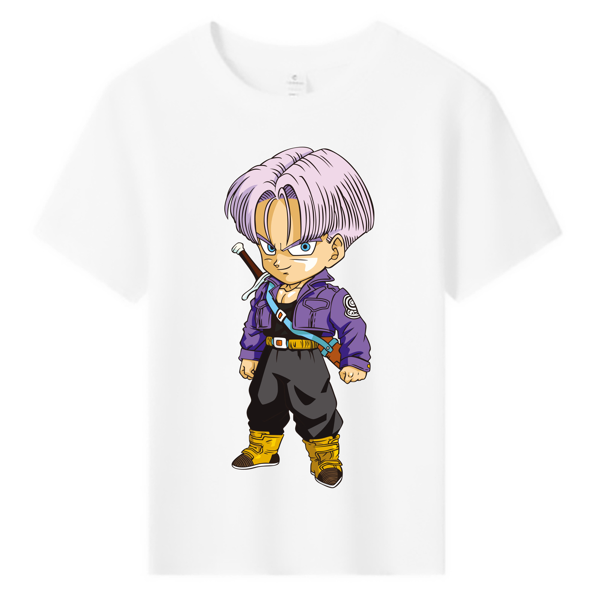 （画像用） ドラゴンボール トランクス（Torankusu）DRAGON BALL Trunks 綿100％キッズTシャツ（フロントプリント）