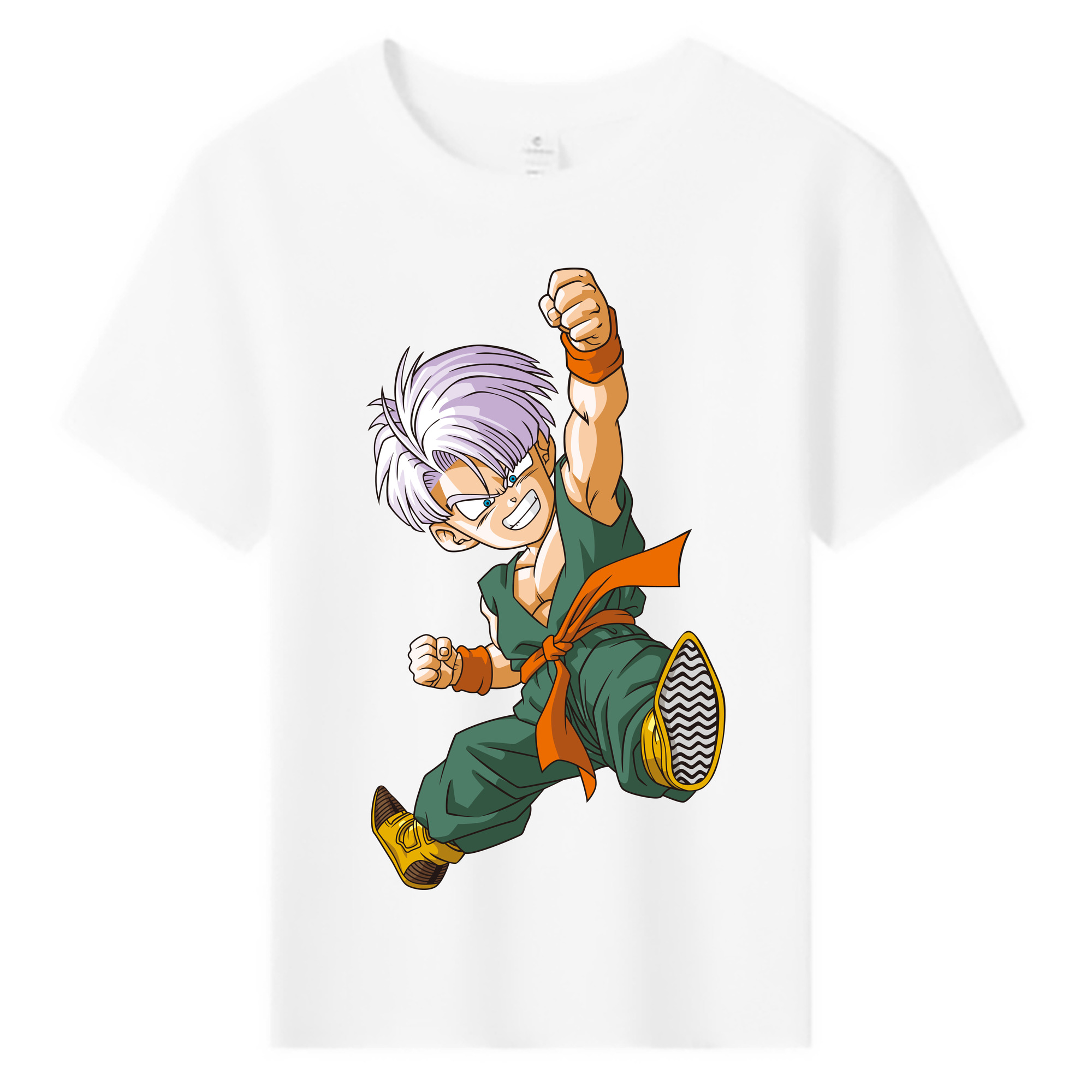 （画像用） ドラゴンボール トランクス（Torankusu）DRAGON BALL Trunks 綿100％キッズTシャツ（フロントプリント）