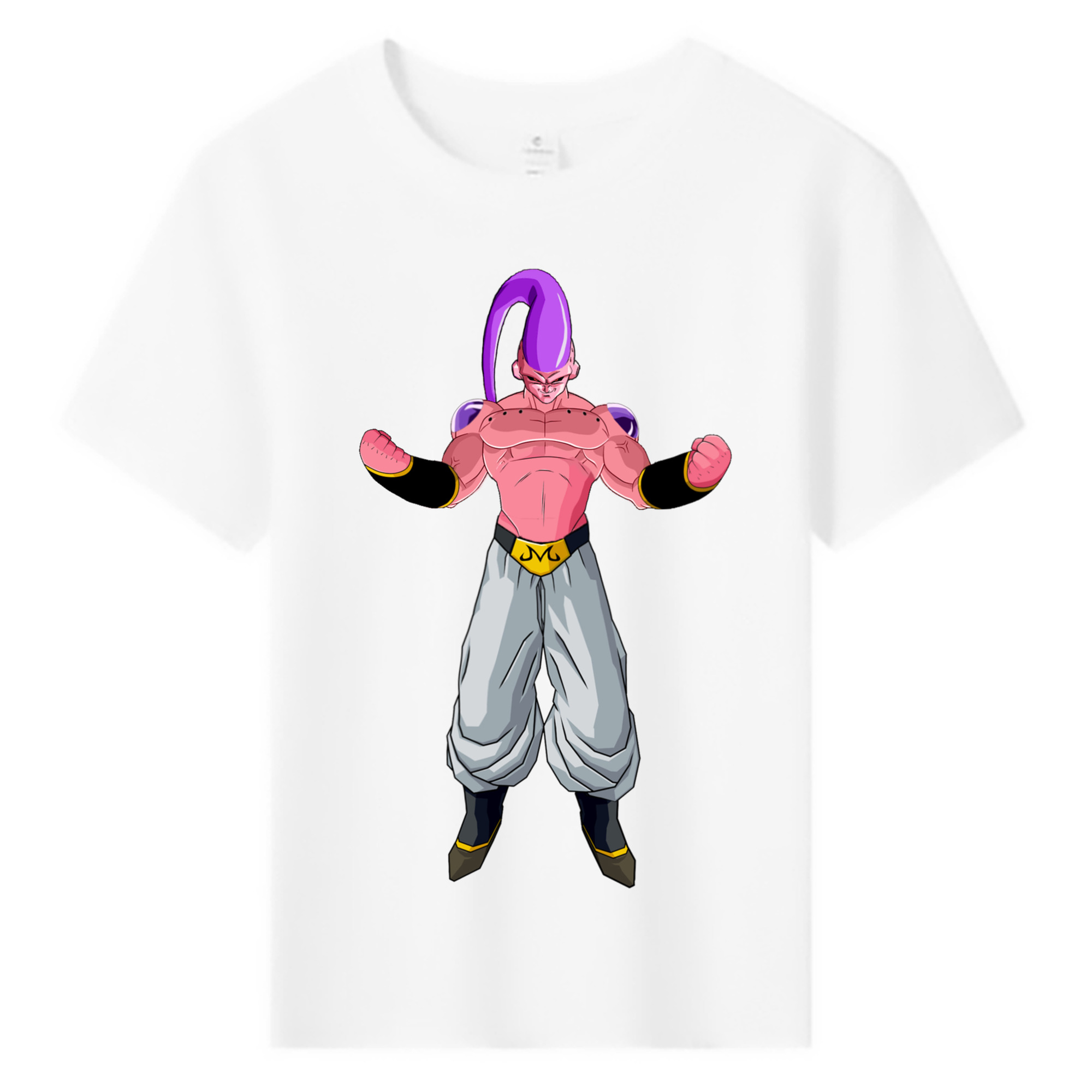 （画像用） ドラゴンボール 魔人ブウ DRAGON BALL Majin Buu 綿100％キッズTシャツ（フロントプリント）