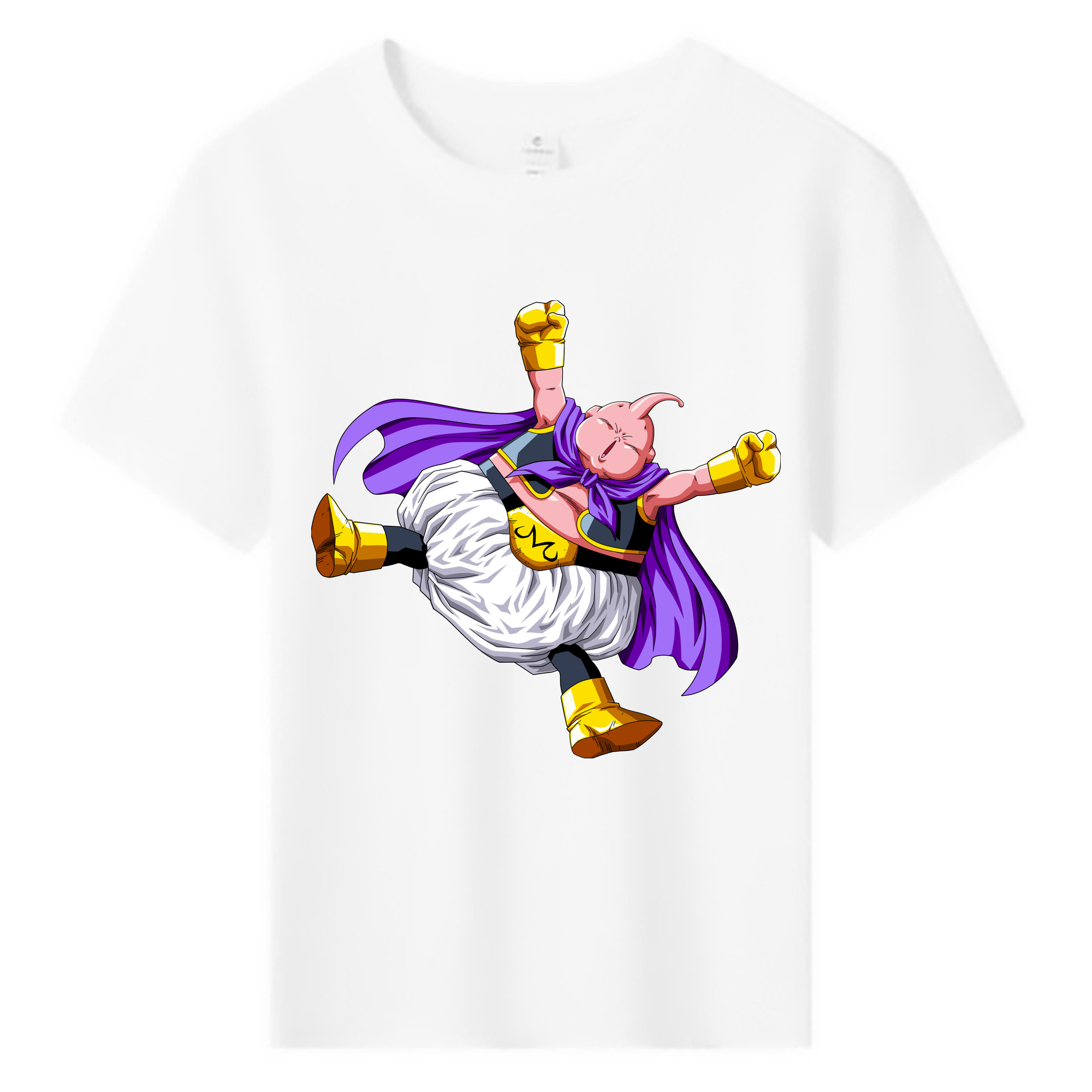 （画像用） ドラゴンボール 魔人ブウ DRAGON BALL Majin Buu 綿100％キッズTシャツ（フロントプリント）