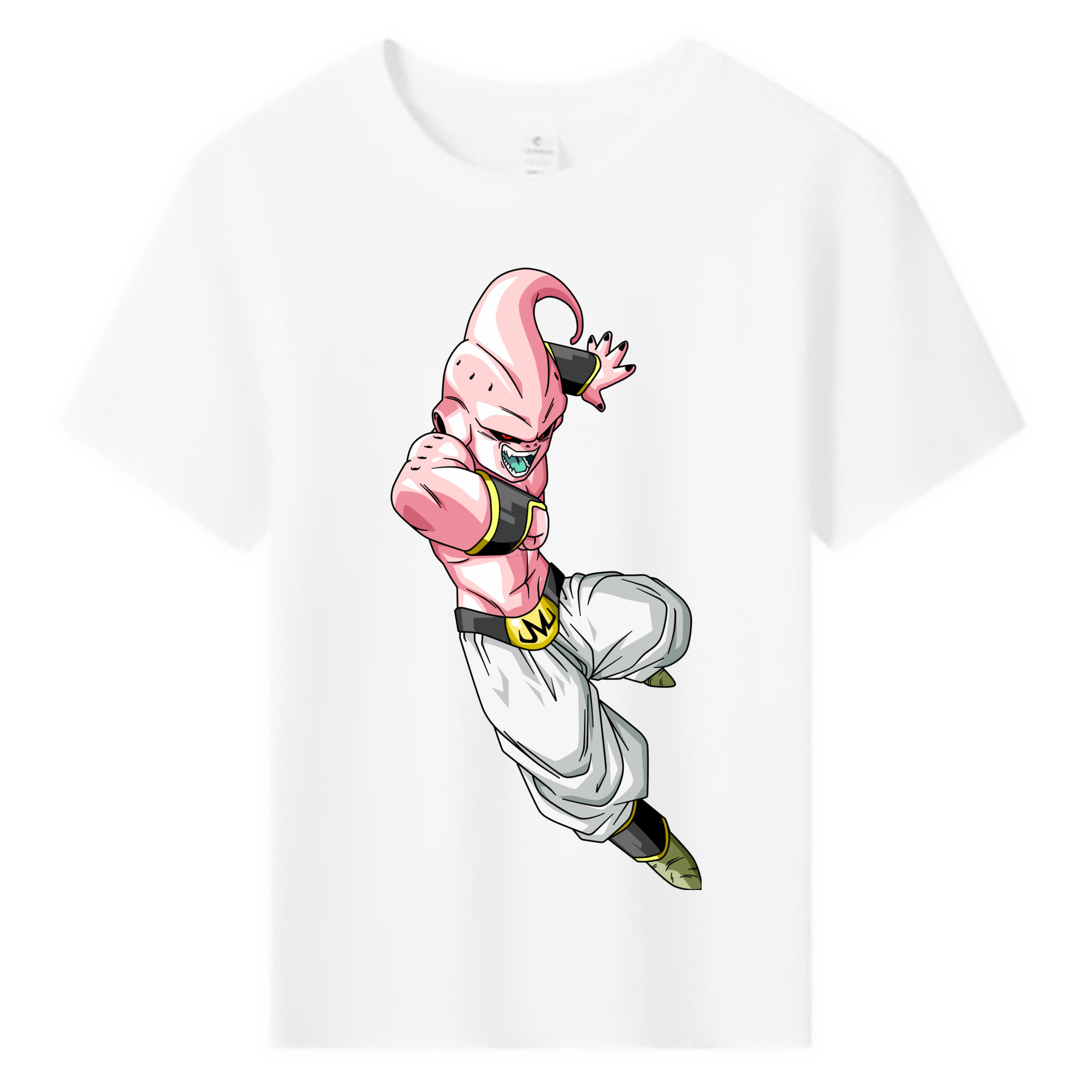 （画像用） ドラゴンボール 魔人ブウ DRAGON BALL Majin Buu 綿100％キッズTシャツ（フロントプリント）