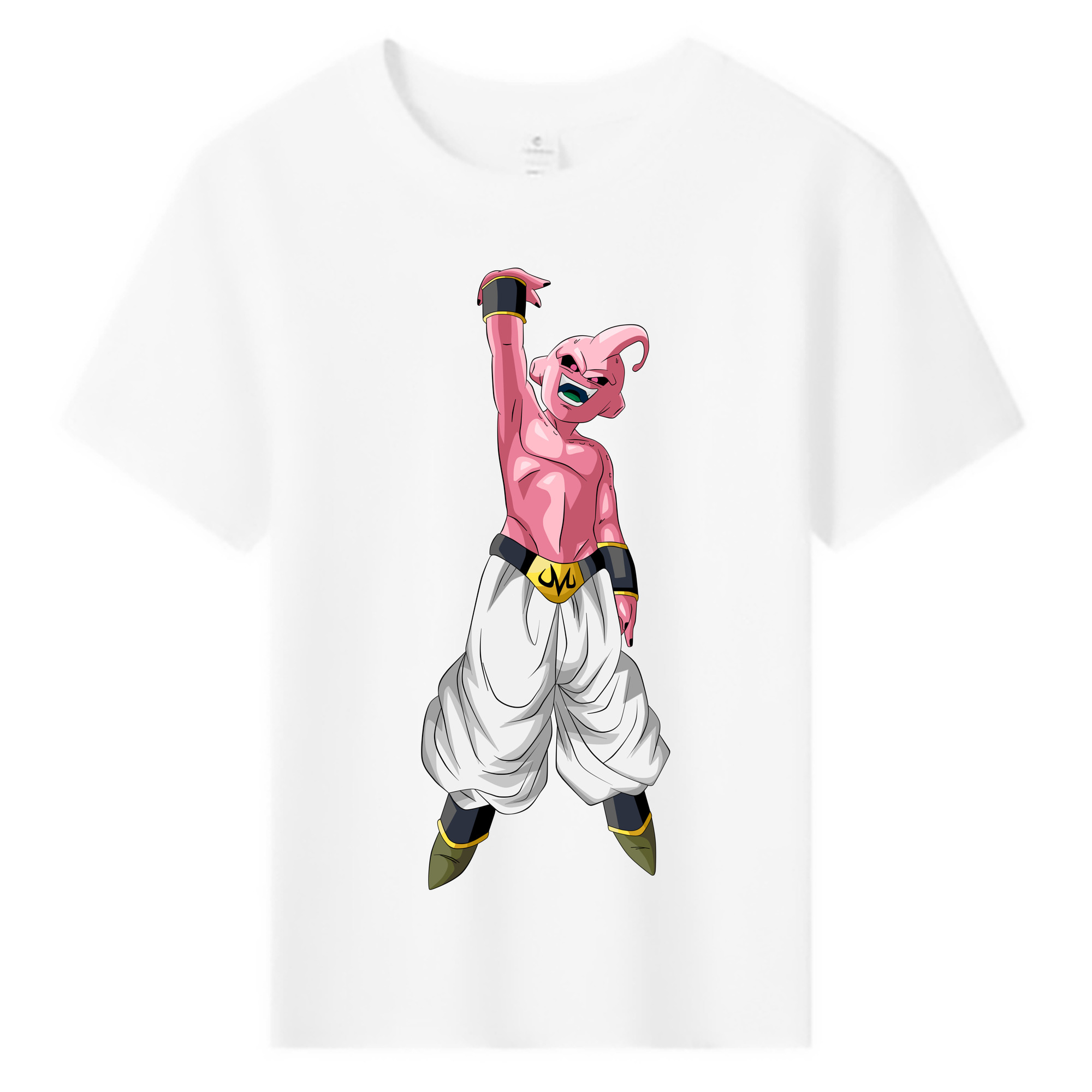 （画像用） ドラゴンボール 魔人ブウ DRAGON BALL Majin Buu 綿100％キッズTシャツ（フロントプリント）