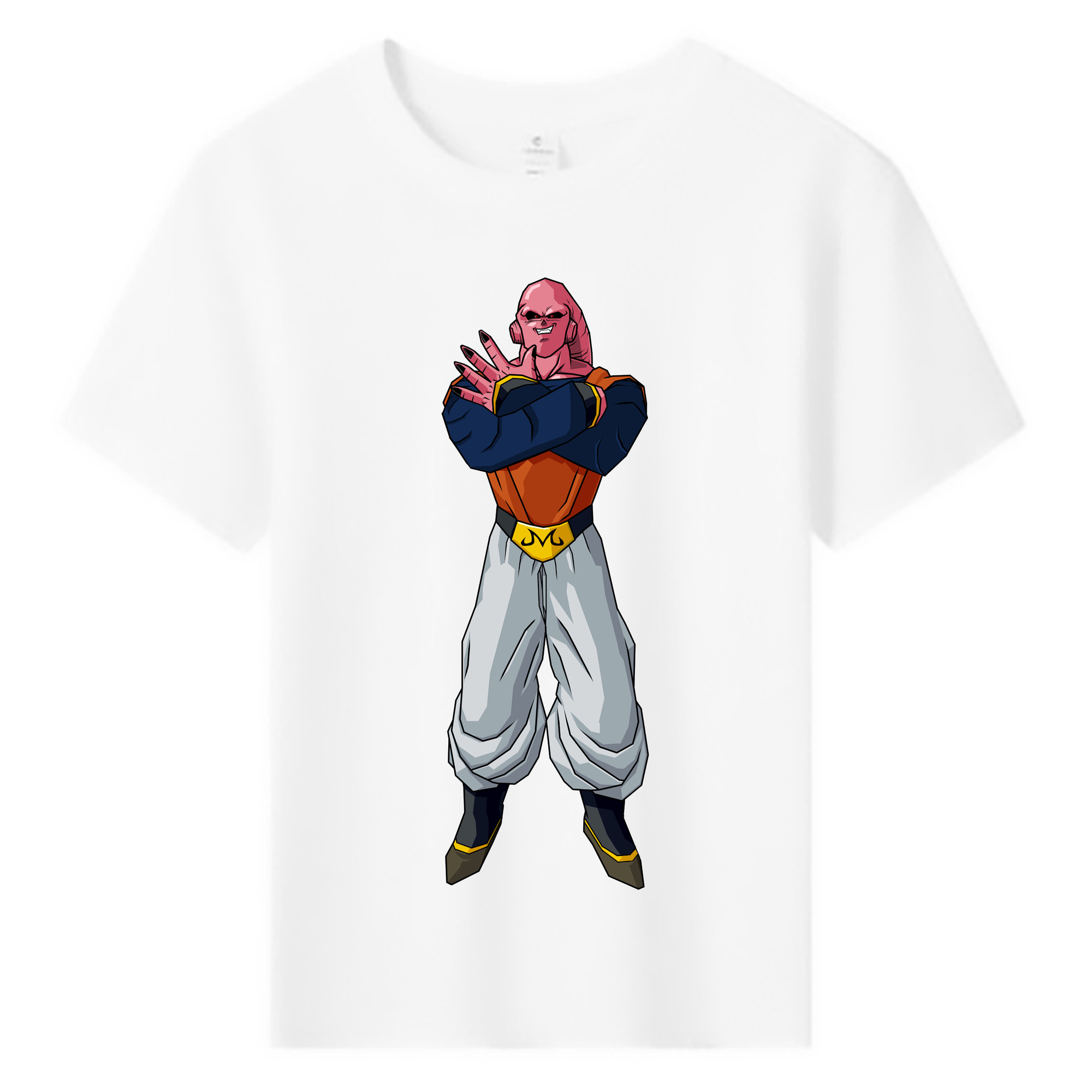 （画像用） ドラゴンボール 魔人ブウ DRAGON BALL Majin Buu 綿100％キッズTシャツ（フロントプリント）