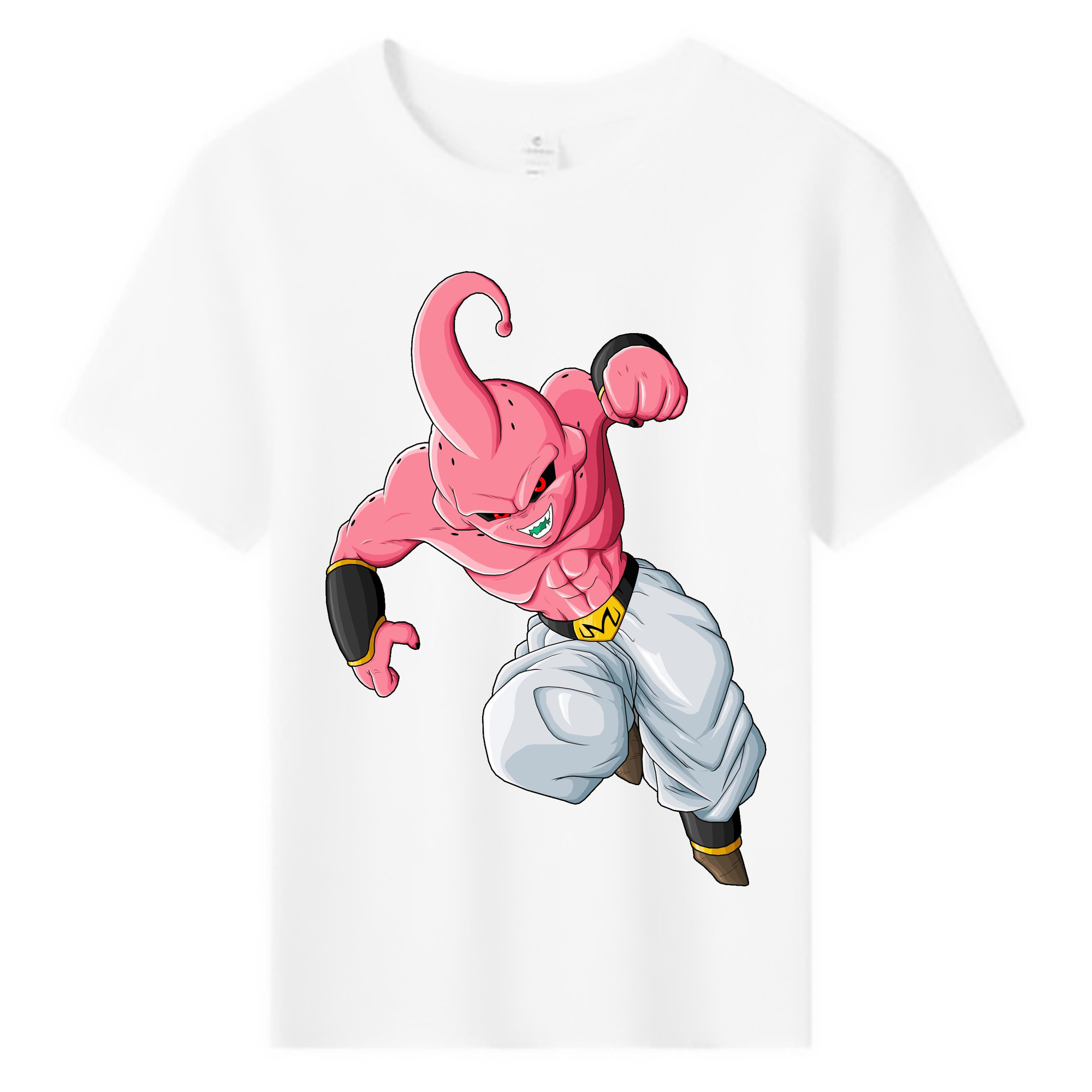 （画像用） ドラゴンボール 魔人ブウ DRAGON BALL Majin Buu 綿100％キッズTシャツ（フロントプリント）