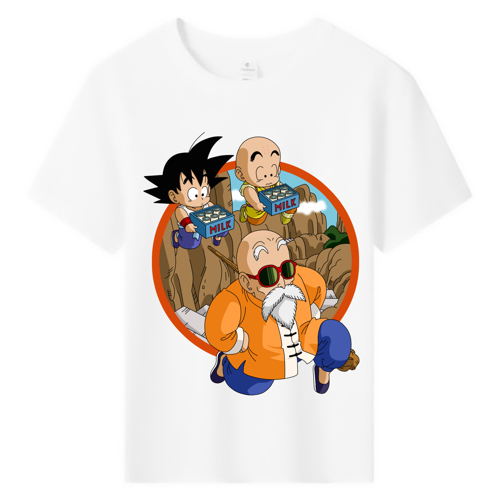 （画像用） ドラゴンボール 亀仙人（かめせんにん） DRAGON BALL Master Roshi Kame Sennin 綿100％キッズTシャツ（フロントプリント）
