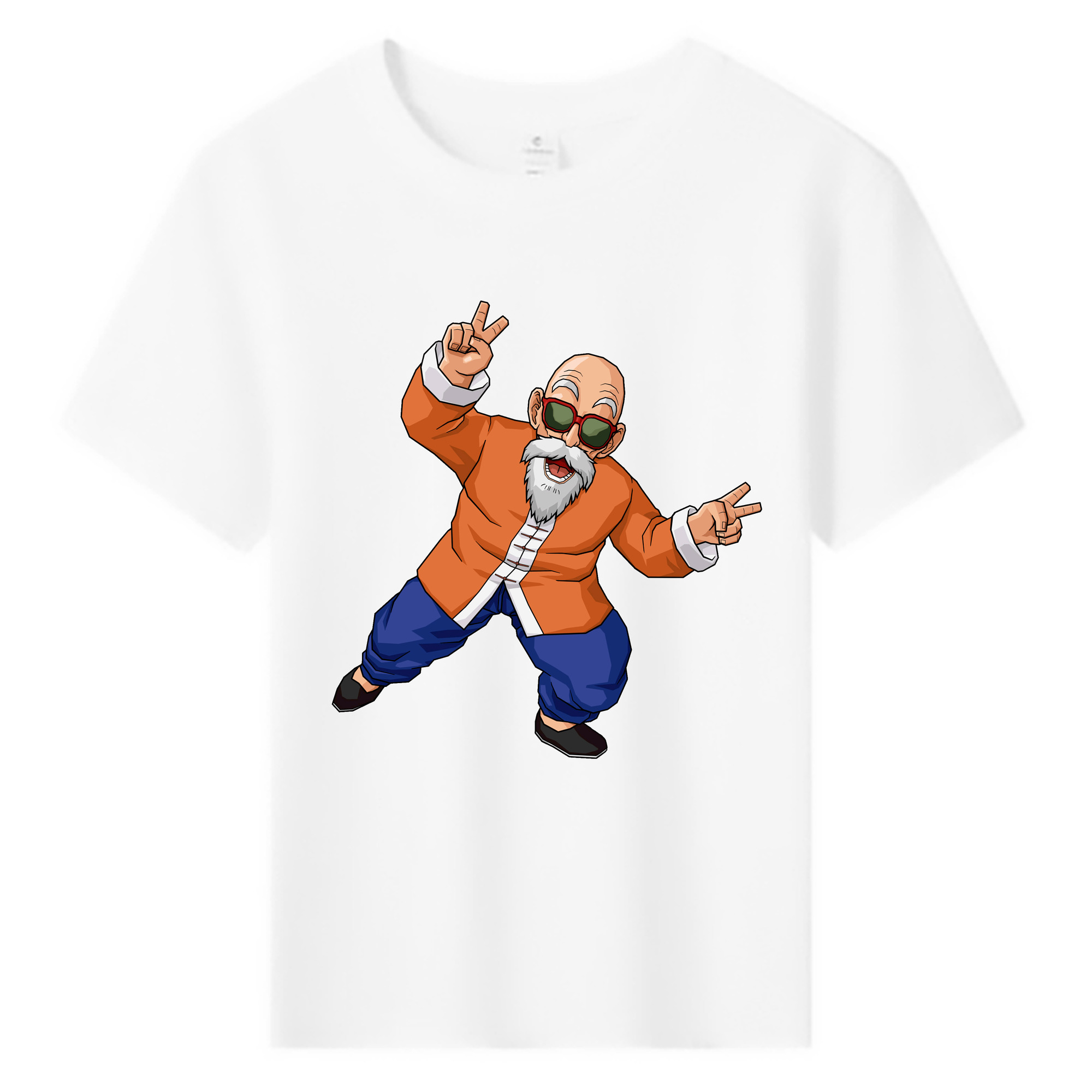 （画像用） ドラゴンボール 亀仙人（かめせんにん） DRAGON BALL Master Roshi Kame Sennin 綿100％キッズTシャツ（フロントプリント）