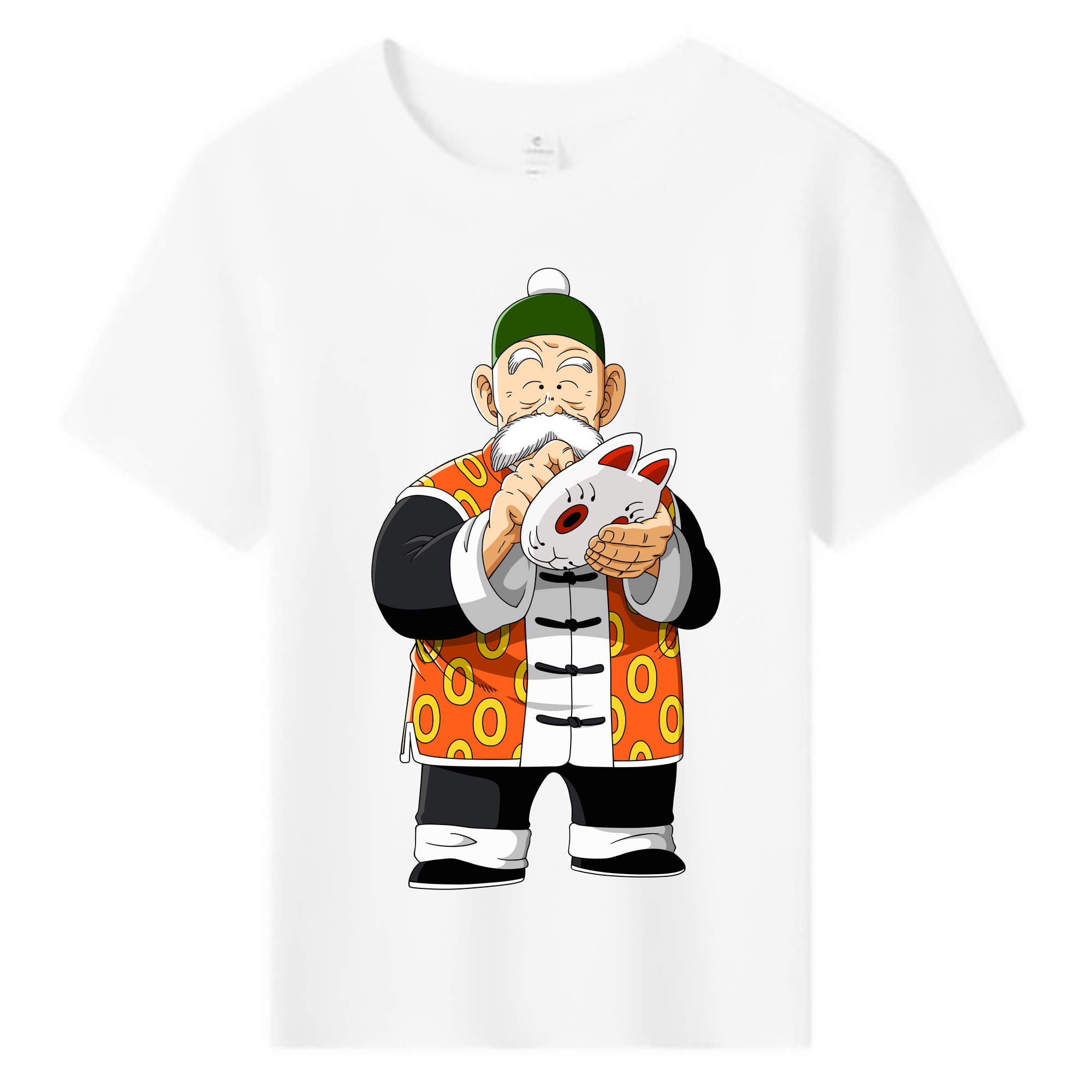 （画像用） ドラゴンボール 亀仙人（かめせんにん） DRAGON BALL Master Roshi Kame Sennin 綿100％キッズTシャツ（フロントプリント）
