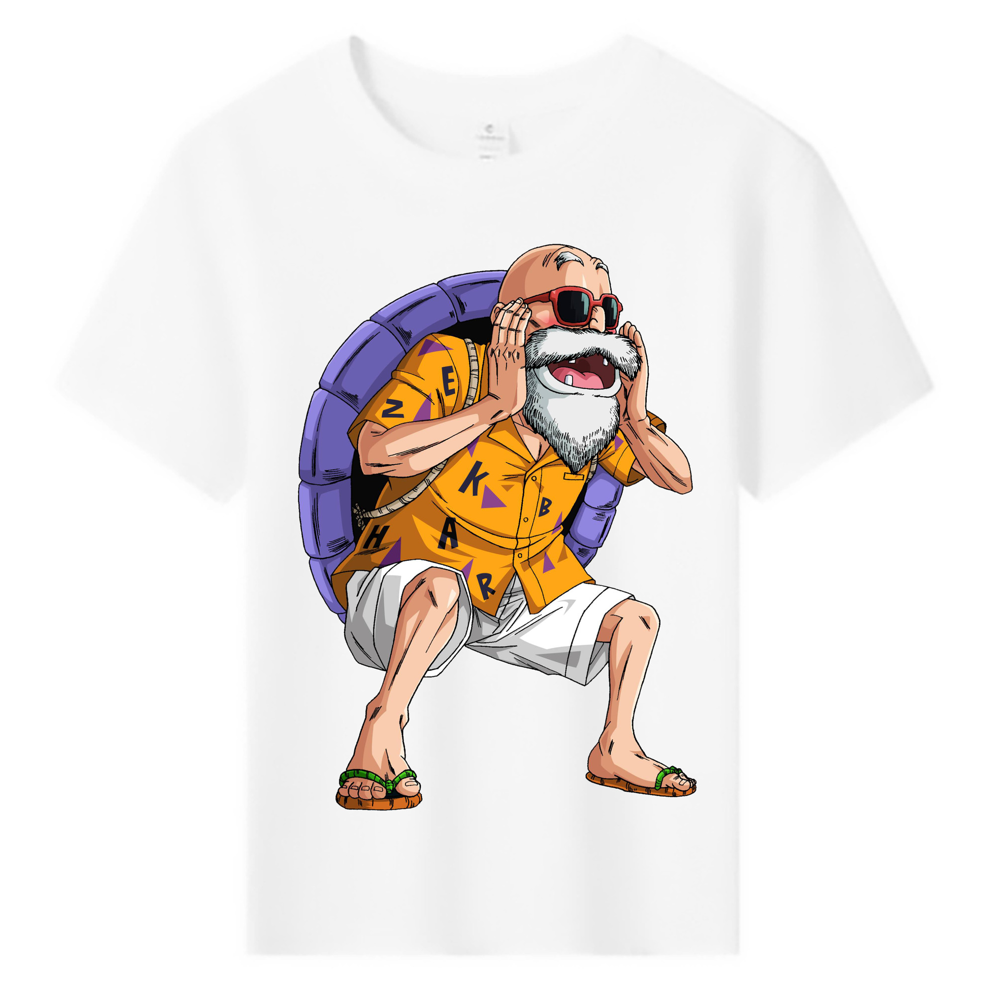 （画像用） ドラゴンボール 亀仙人（かめせんにん） DRAGON BALL Master Roshi Kame Sennin 綿100％キッズTシャツ（フロントプリント）