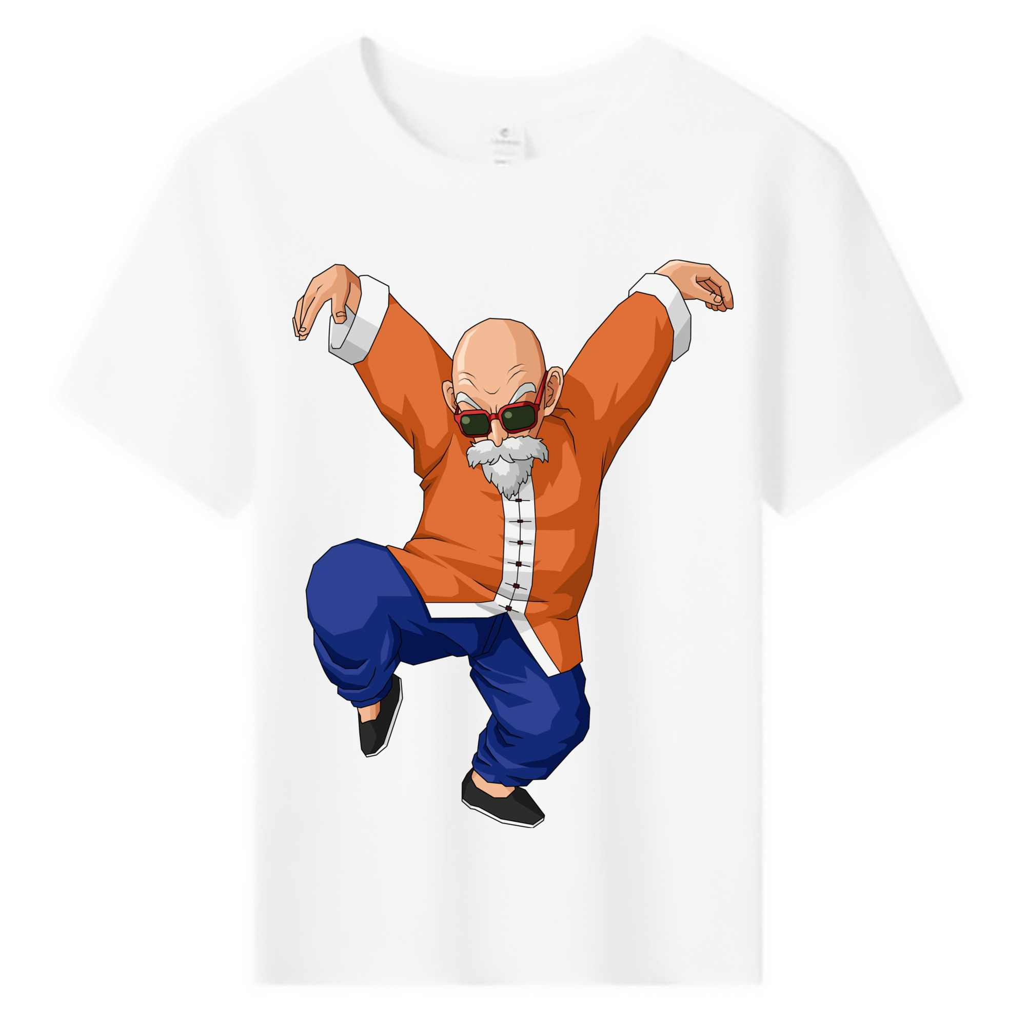 （画像用） ドラゴンボール 亀仙人（かめせんにん） DRAGON BALL Master Roshi Kame Sennin 綿100％キッズTシャツ（フロントプリント）