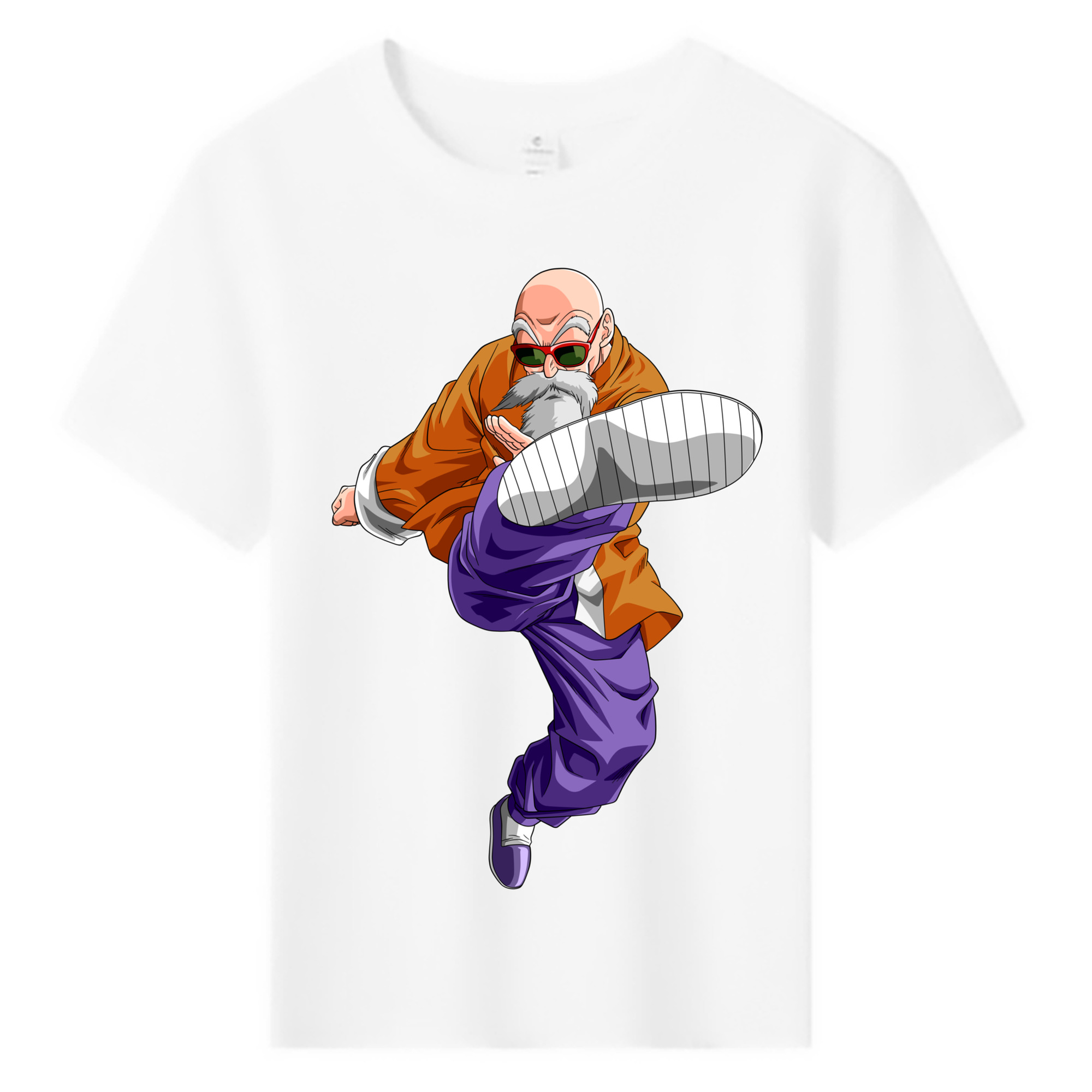 （画像用） ドラゴンボール 亀仙人（かめせんにん） DRAGON BALL Master Roshi Kame Sennin 綿100％キッズTシャツ（フロントプリント）