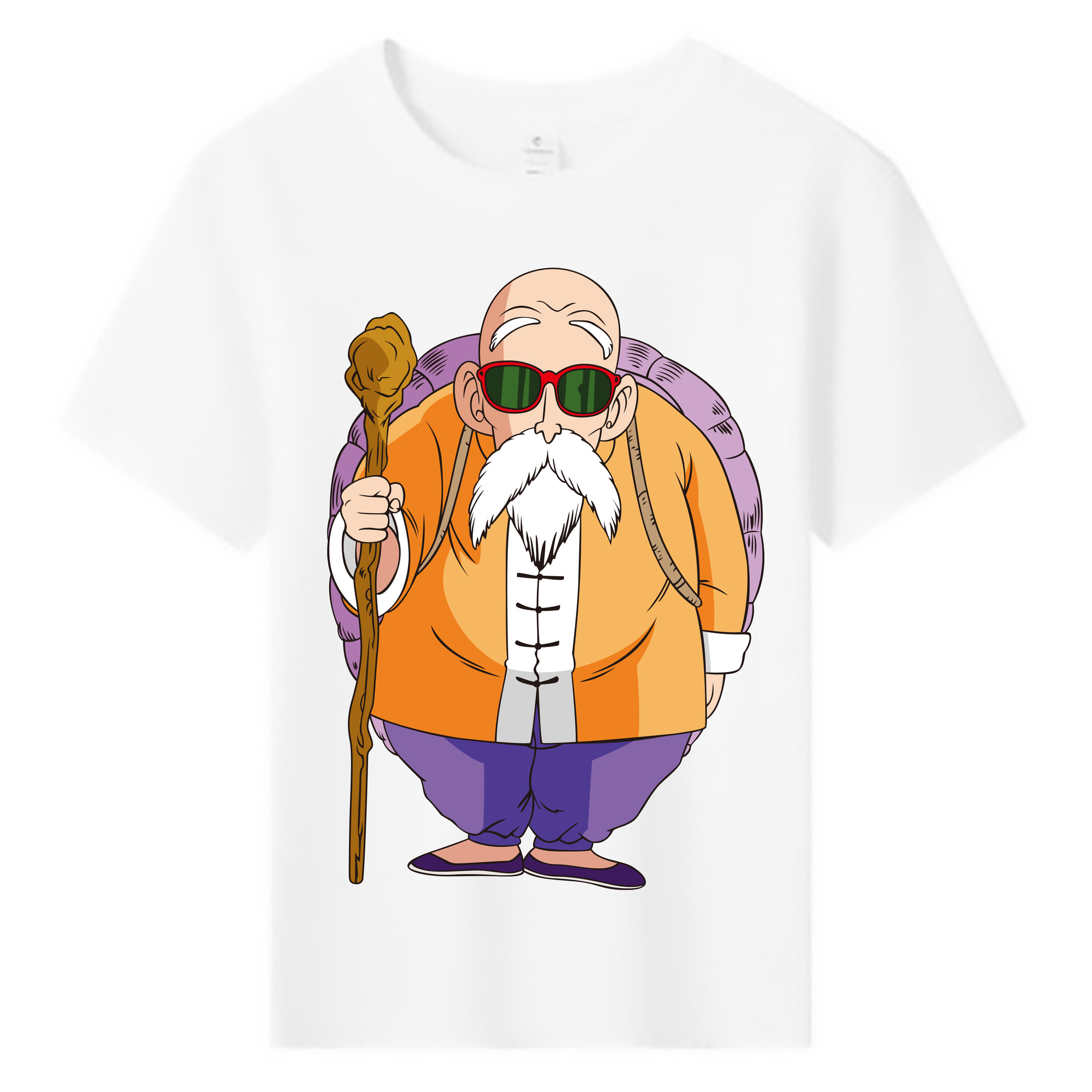 （画像用） ドラゴンボール 亀仙人（かめせんにん） DRAGON BALL Master Roshi Kame Sennin 綿100％キッズTシャツ（フロントプリント）