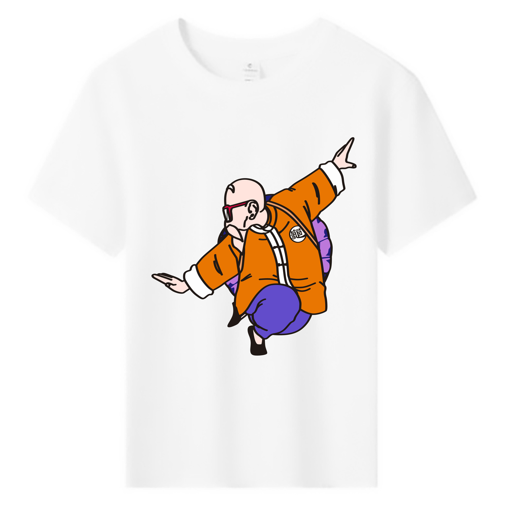 （画像用） ドラゴンボール 亀仙人（かめせんにん） DRAGON BALL Master Roshi Kame Sennin 綿100％キッズTシャツ（フロントプリント）