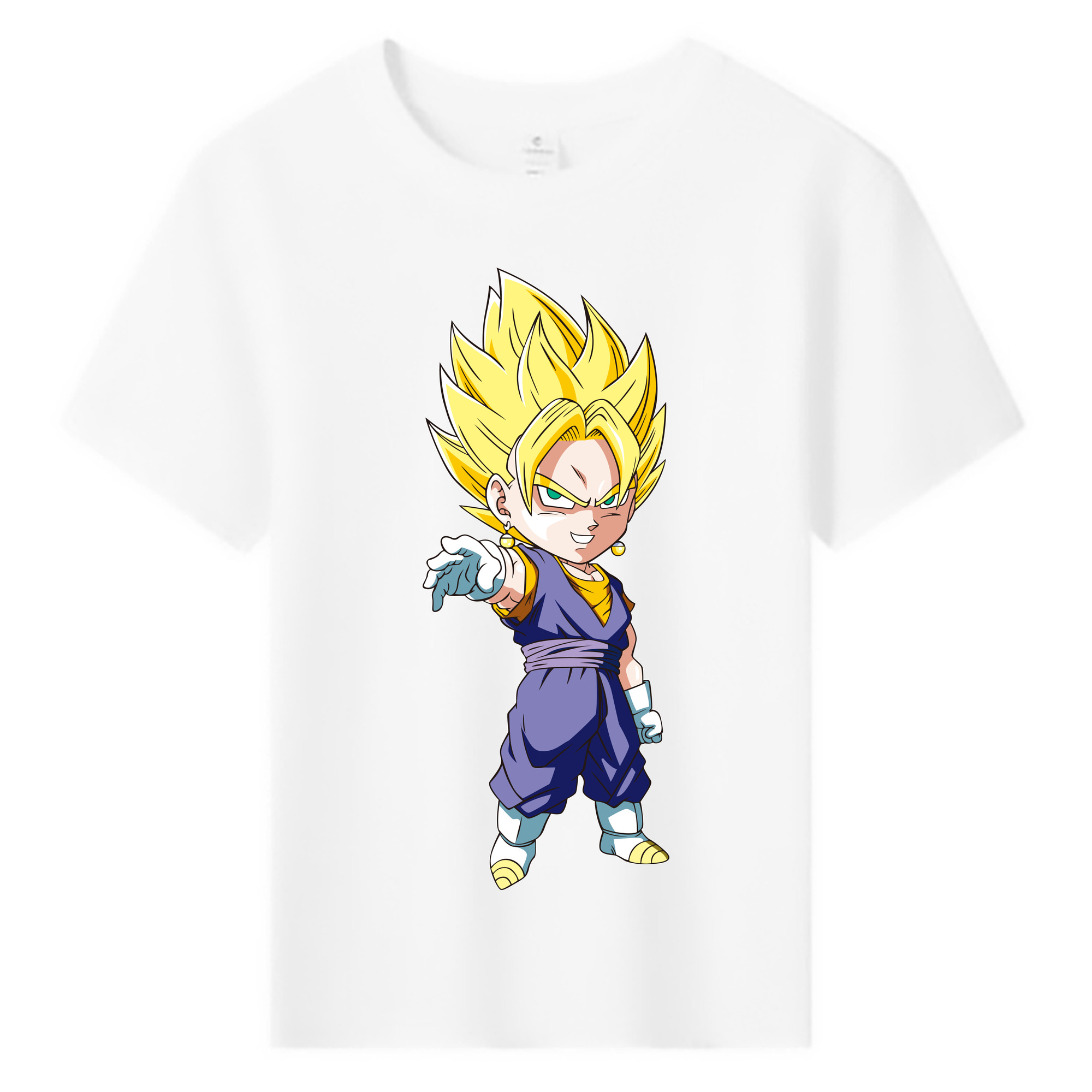 （画像用） ドラゴンボール ベジット DRAGON BALL Vegetto 綿100％キッズTシャツ（フロントプリント）