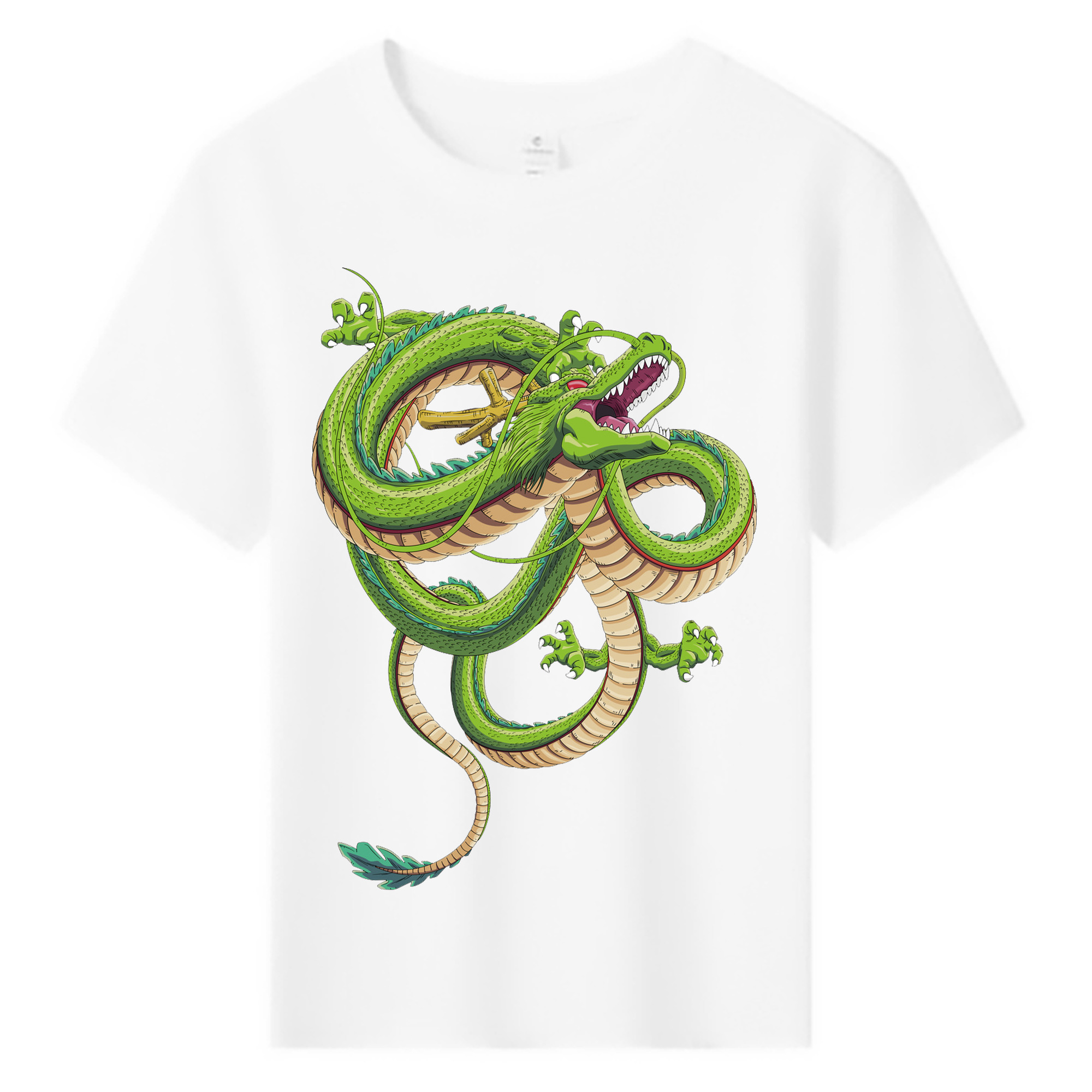 （画像用） ドラゴンボール 神龍 シェンロン DRAGON BALL Shenron 綿100％キッズTシャツ（フロントプリント）