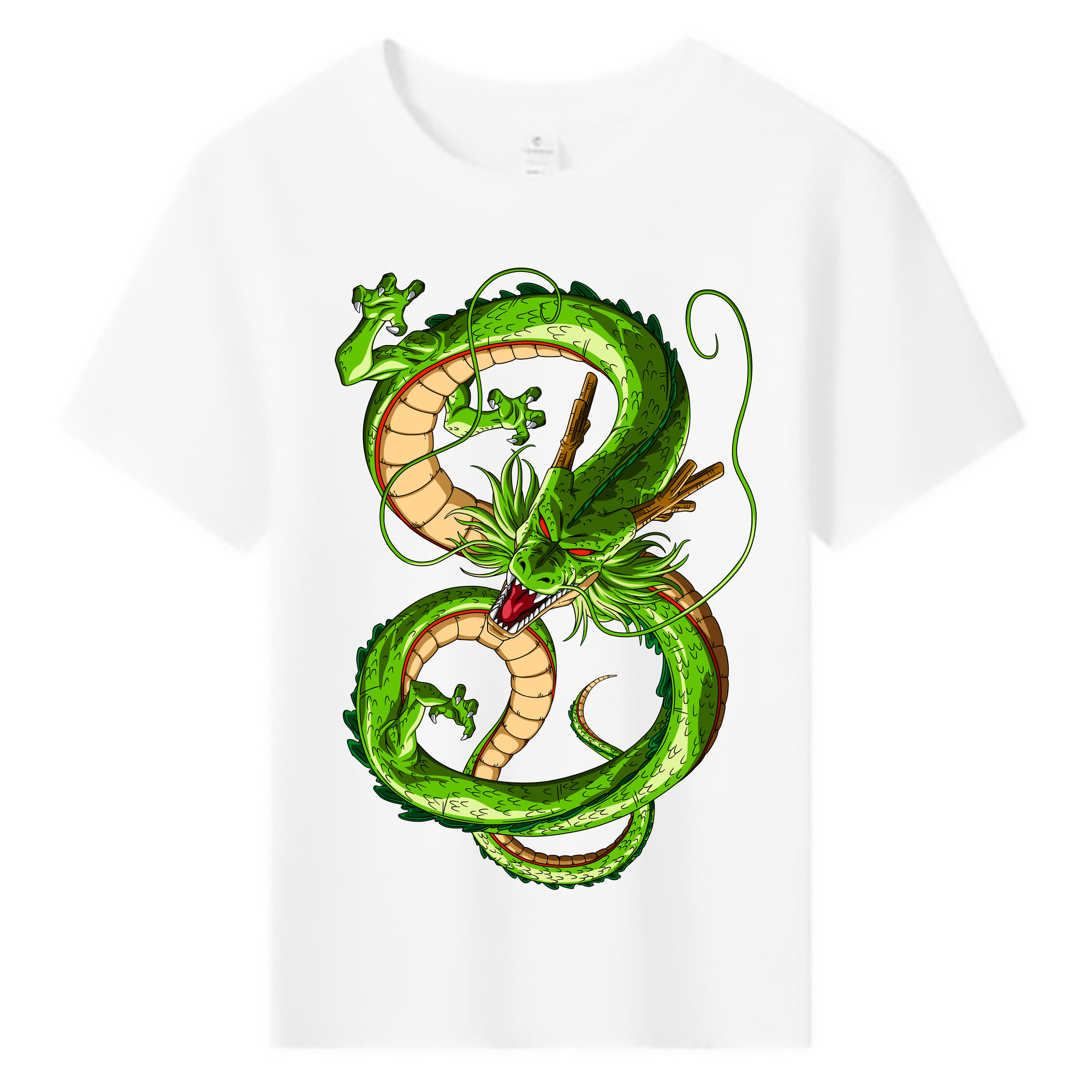 （画像用） ドラゴンボール 神龍 シェンロン DRAGON BALL Shenron 綿100％キッズTシャツ（フロントプリント）