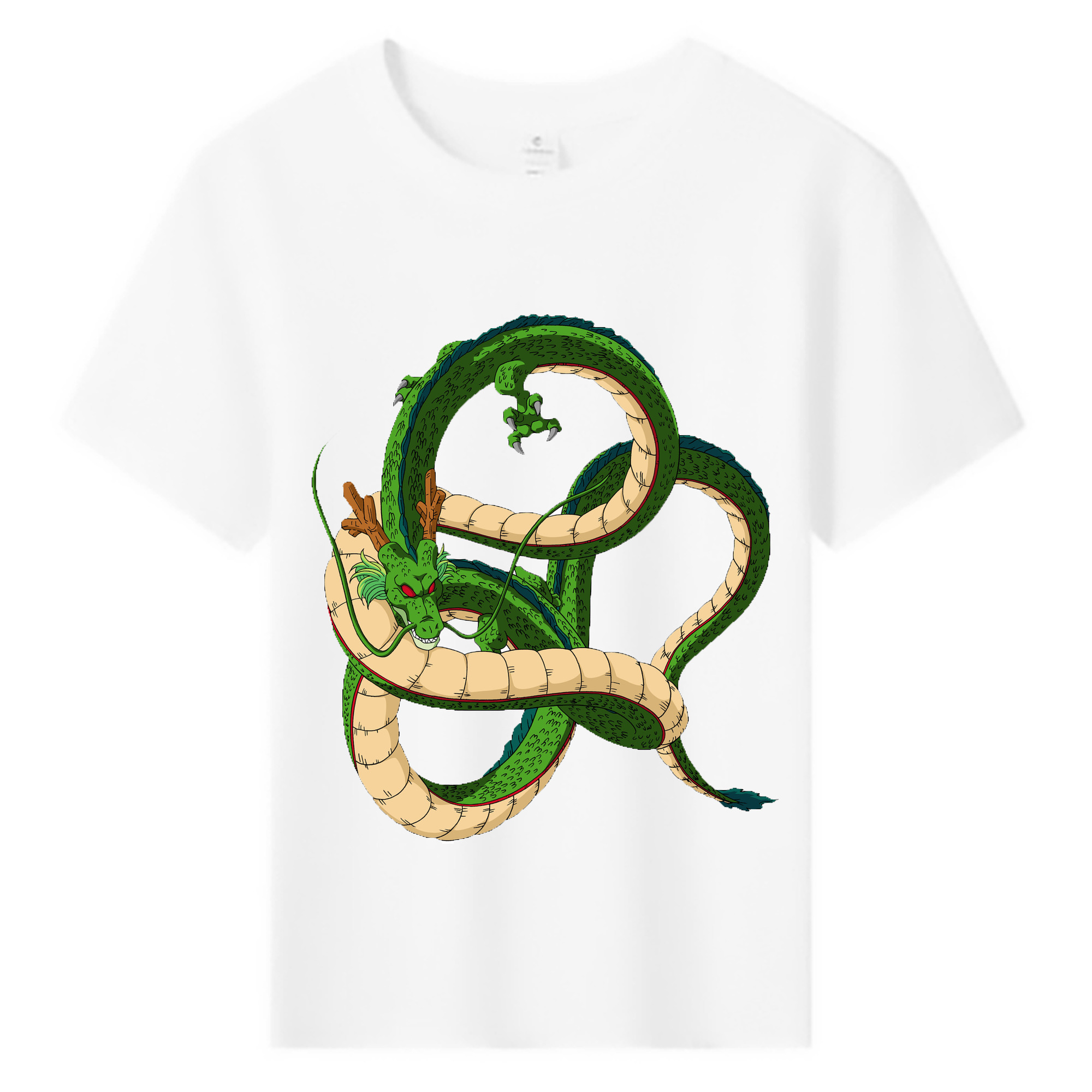 （画像用） ドラゴンボール 神龍 シェンロン DRAGON BALL Shenron 綿100％キッズTシャツ（フロントプリント）